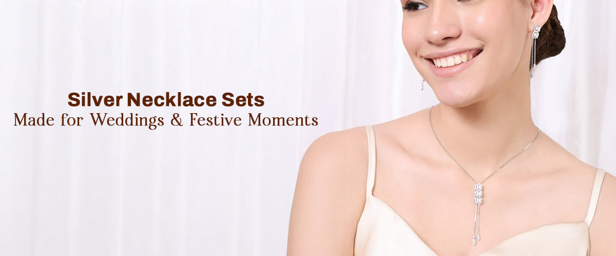 Elegant Silver Necklace Sets That Look Perfect for Weddings & Festivals