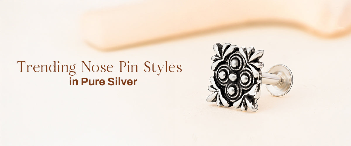 Women’s Nose Pin Styles in Pure Silver
