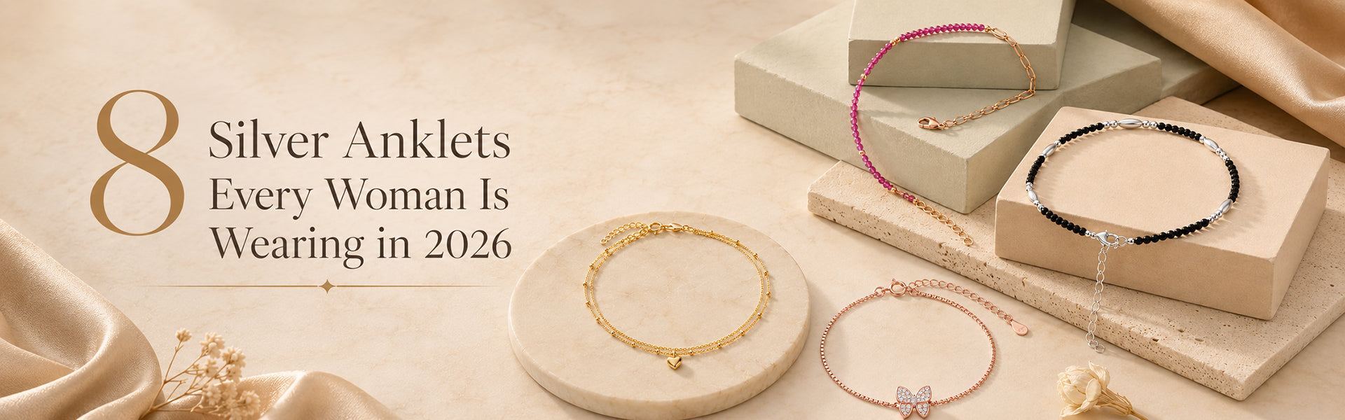 8 Trending Silver Anklets for Women in 2026 | Touch925's Best Picks