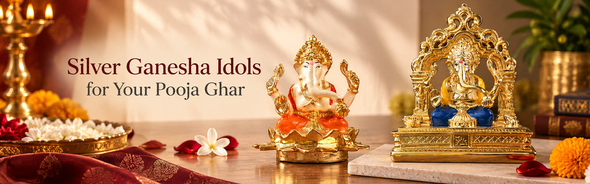Ganesh Chaturthi 2026, Silver Ganesha Idols for Your Pooja Ghar