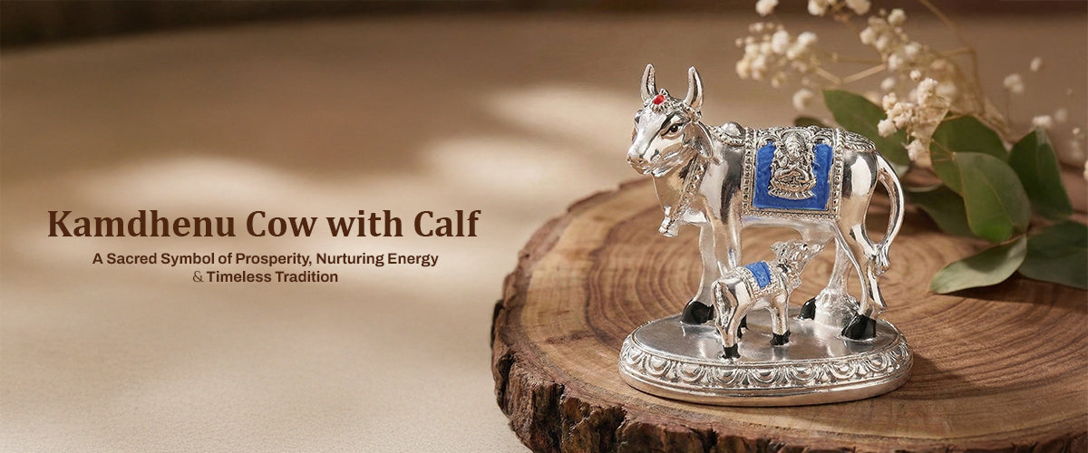Kamdhenu Cow with Calf Meaning, Symbolism and Cultural Significance in Hindu Tradition