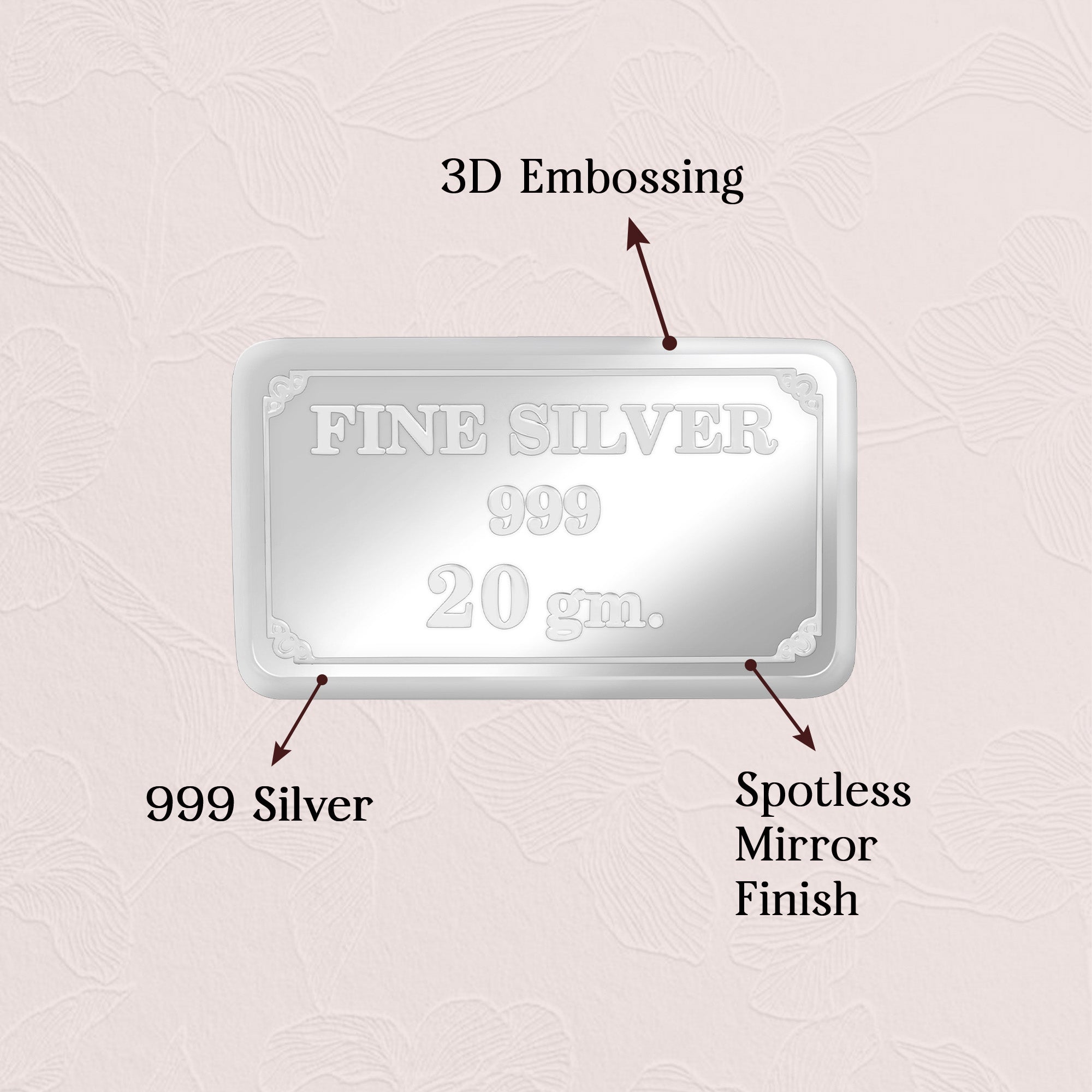 999 Silver 20g Ganesh and Laxmi Bar