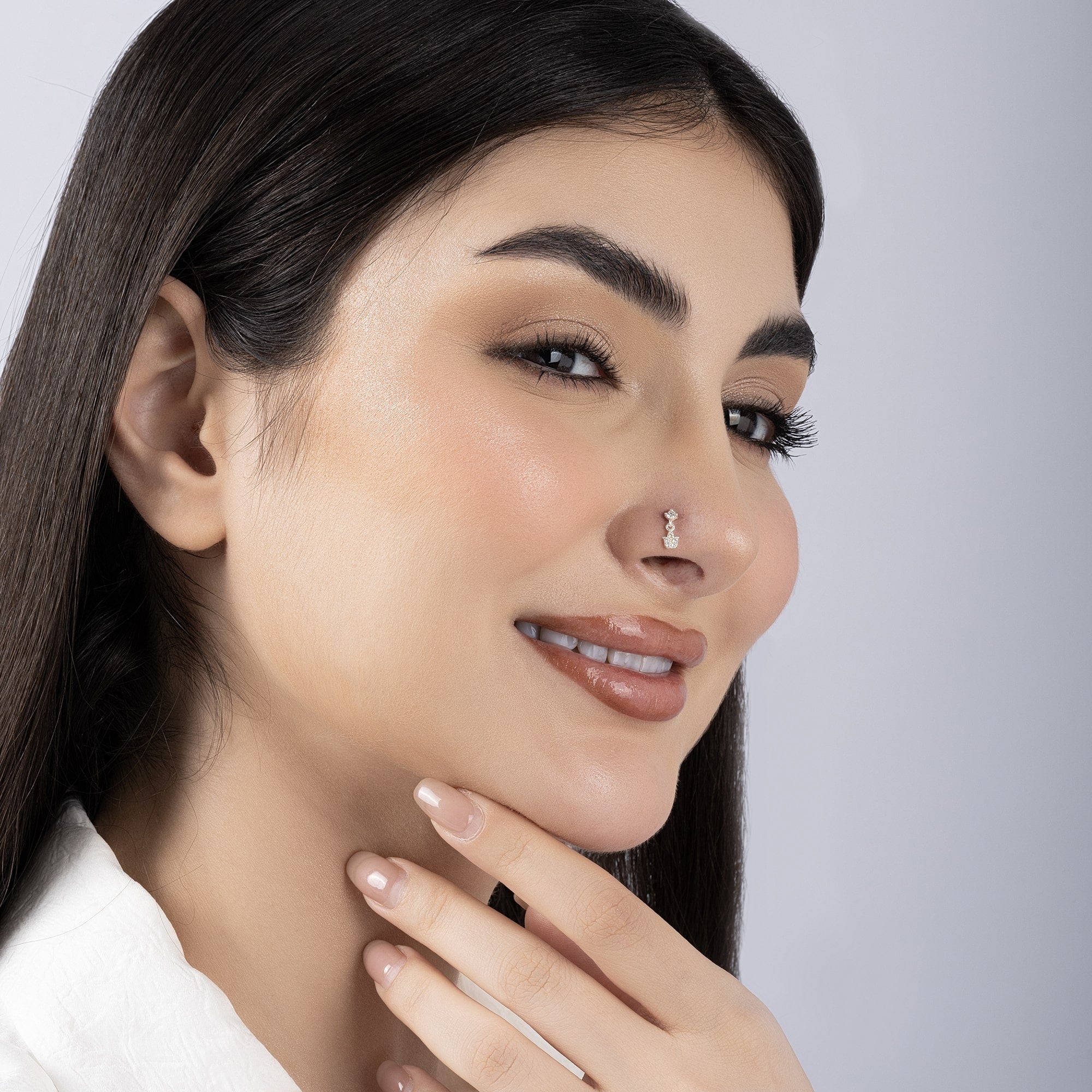 Drop Stone Nose pin