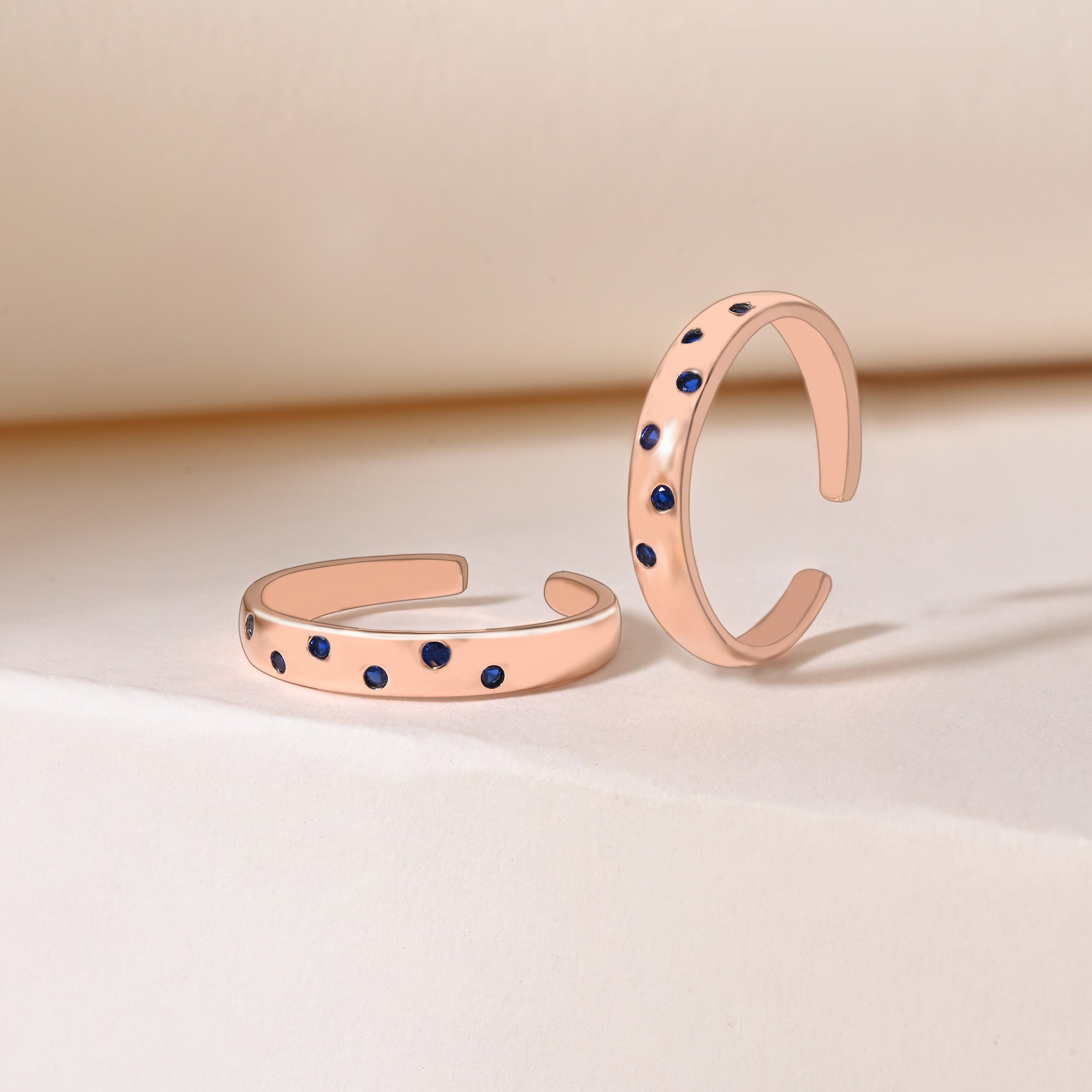 Rosé Droplets Toe Ring