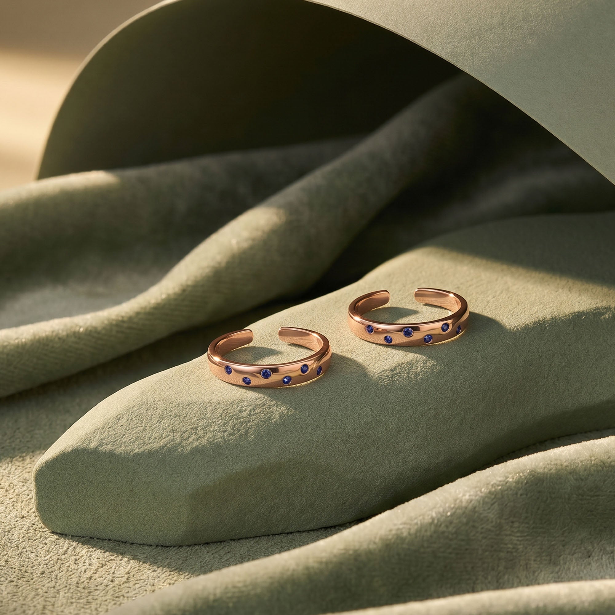 Rosé Droplets Toe Ring