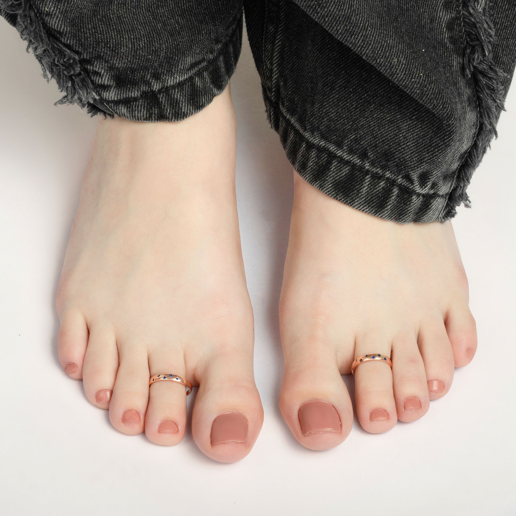 Rosé Droplets Toe Ring