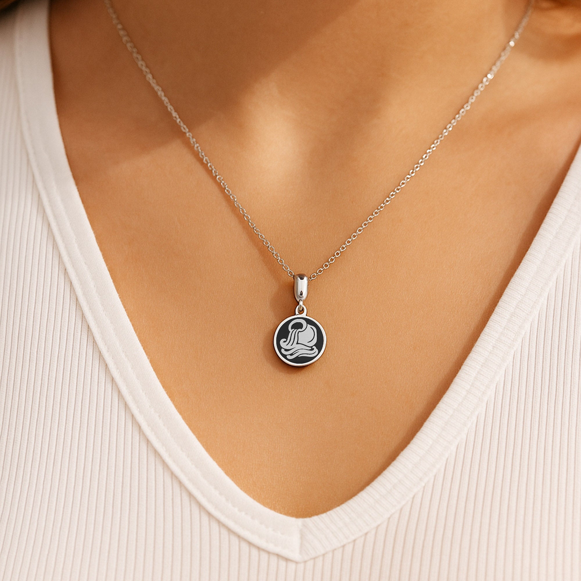 Aquarius Zodiac Pendant