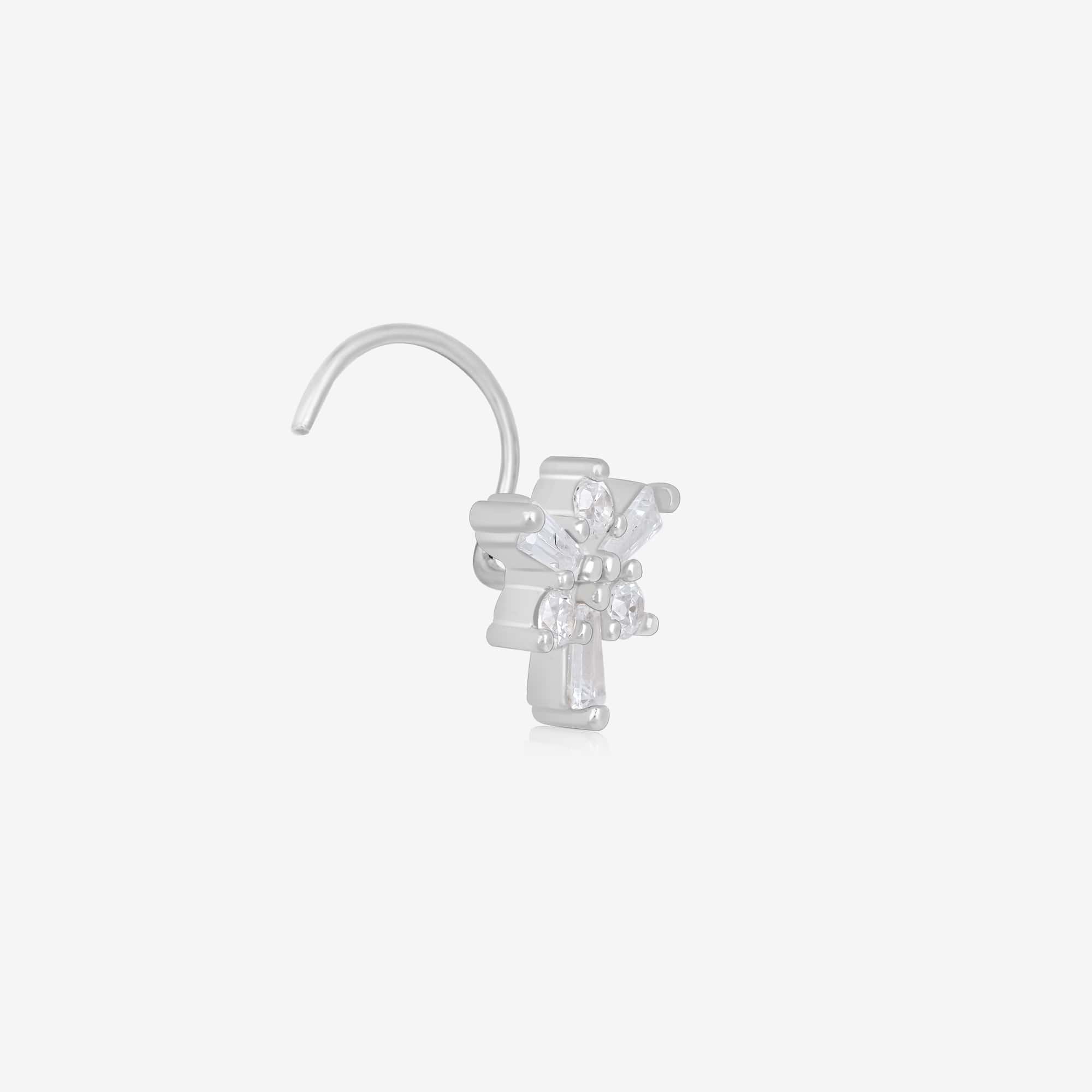 Snowflakes Nose Pin