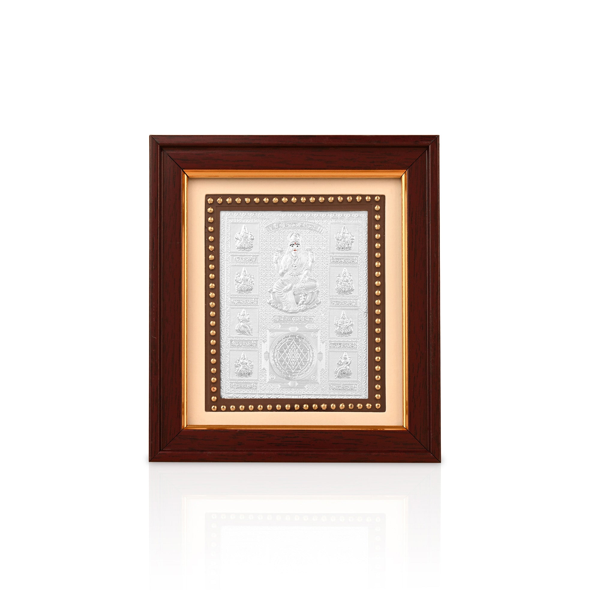 999 Silver Shree Ashtalakshmi Yantra Frame