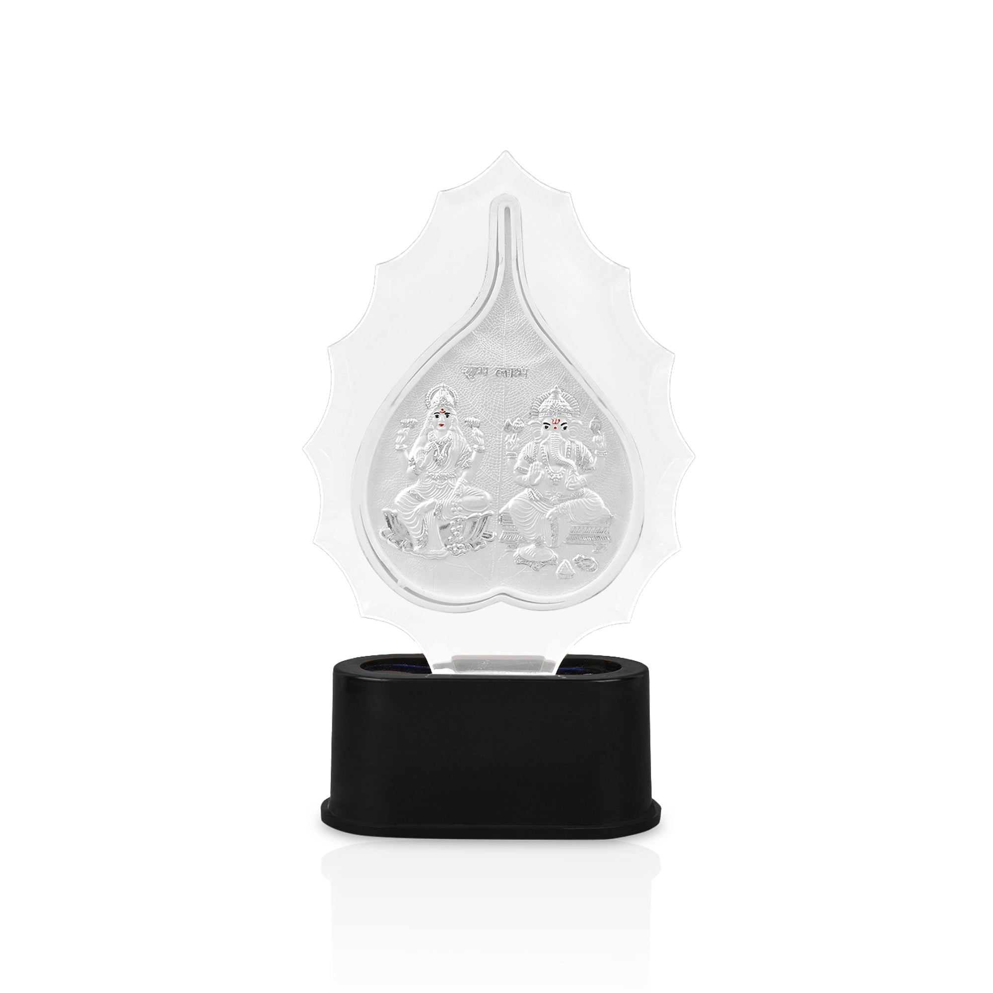 999 Silver Laxmi Ganesh Idol Stand