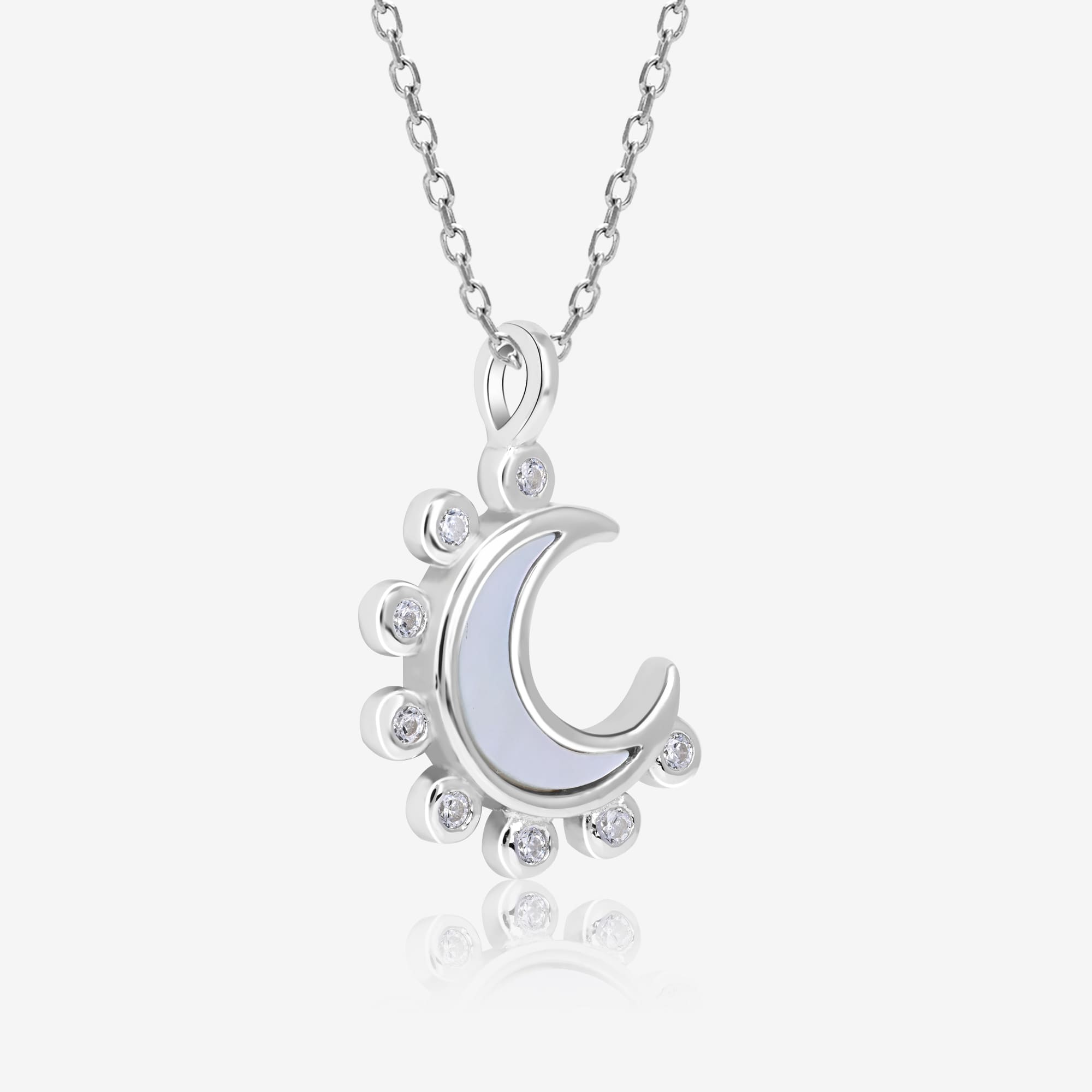 Spike Half Moon Necklace