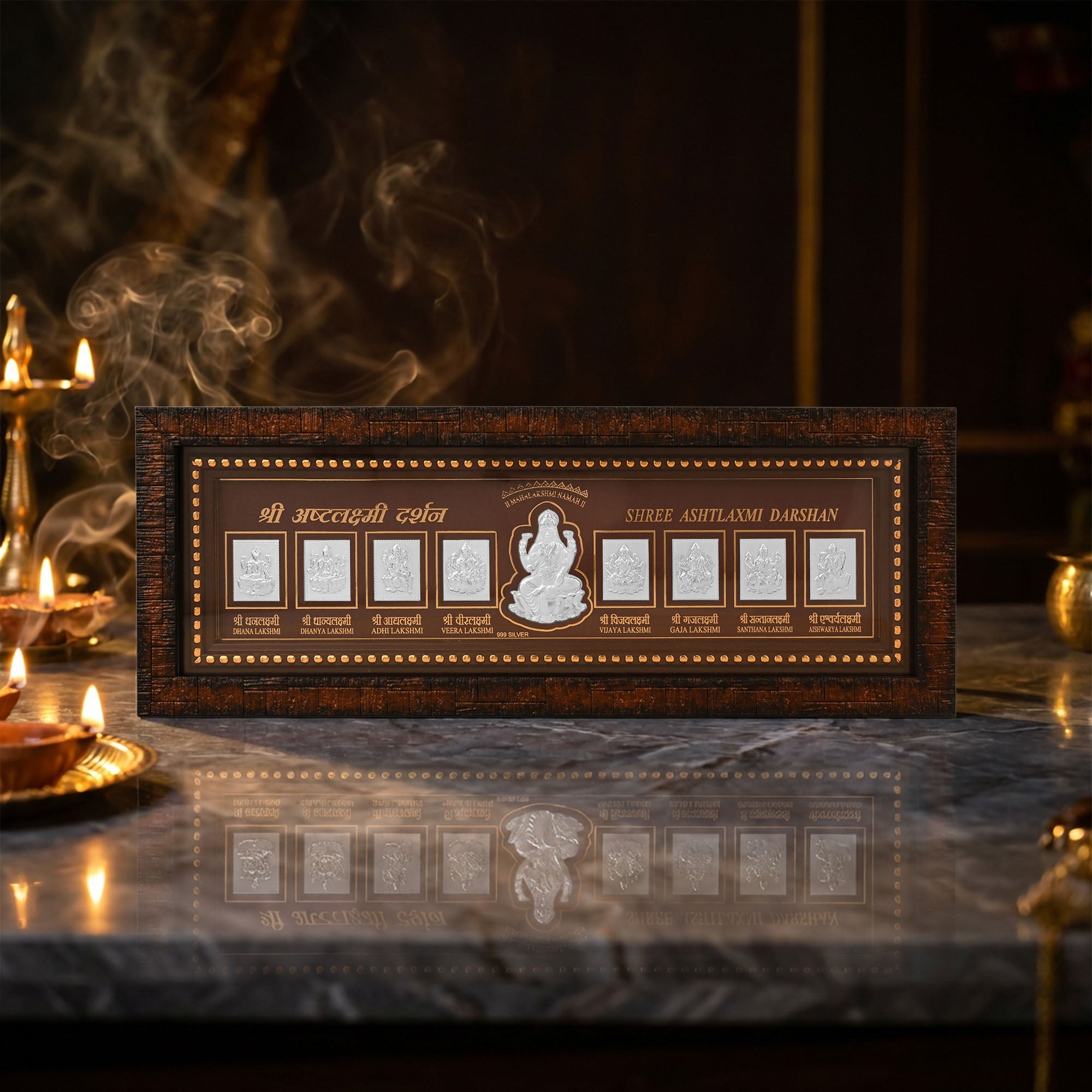 Shree Ashtalakshmi 999 Silver Frame