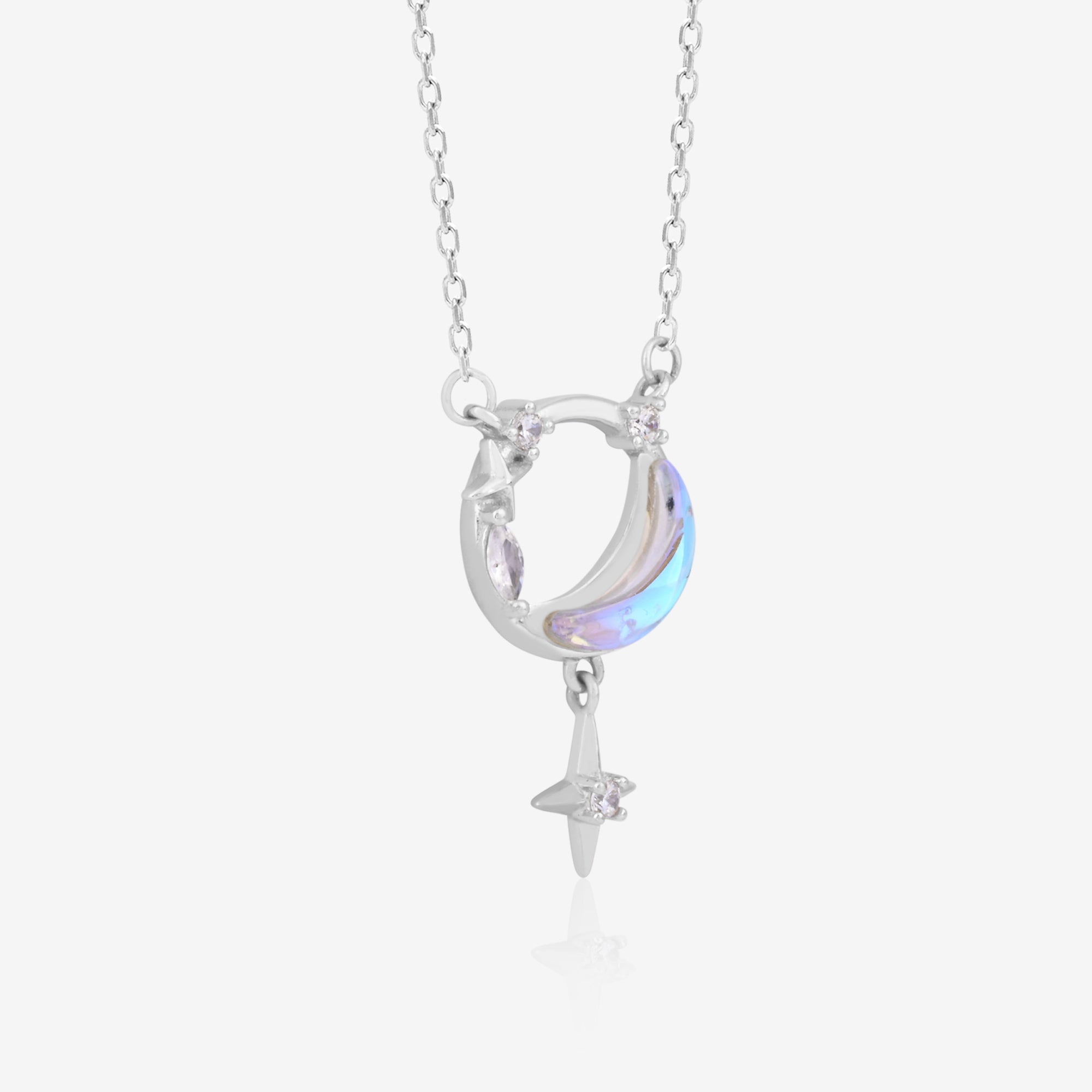 Moon & Star Pendant Necklace