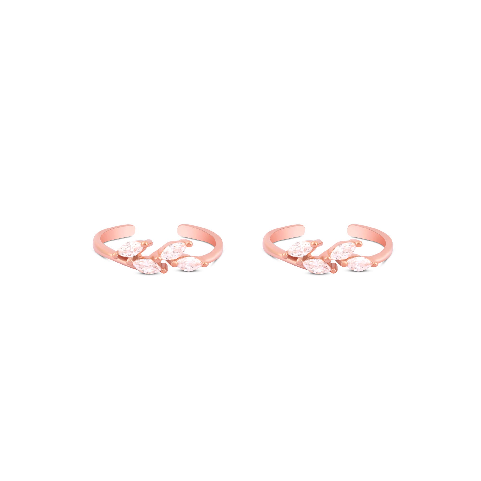 Crystal Flare Toe Ring