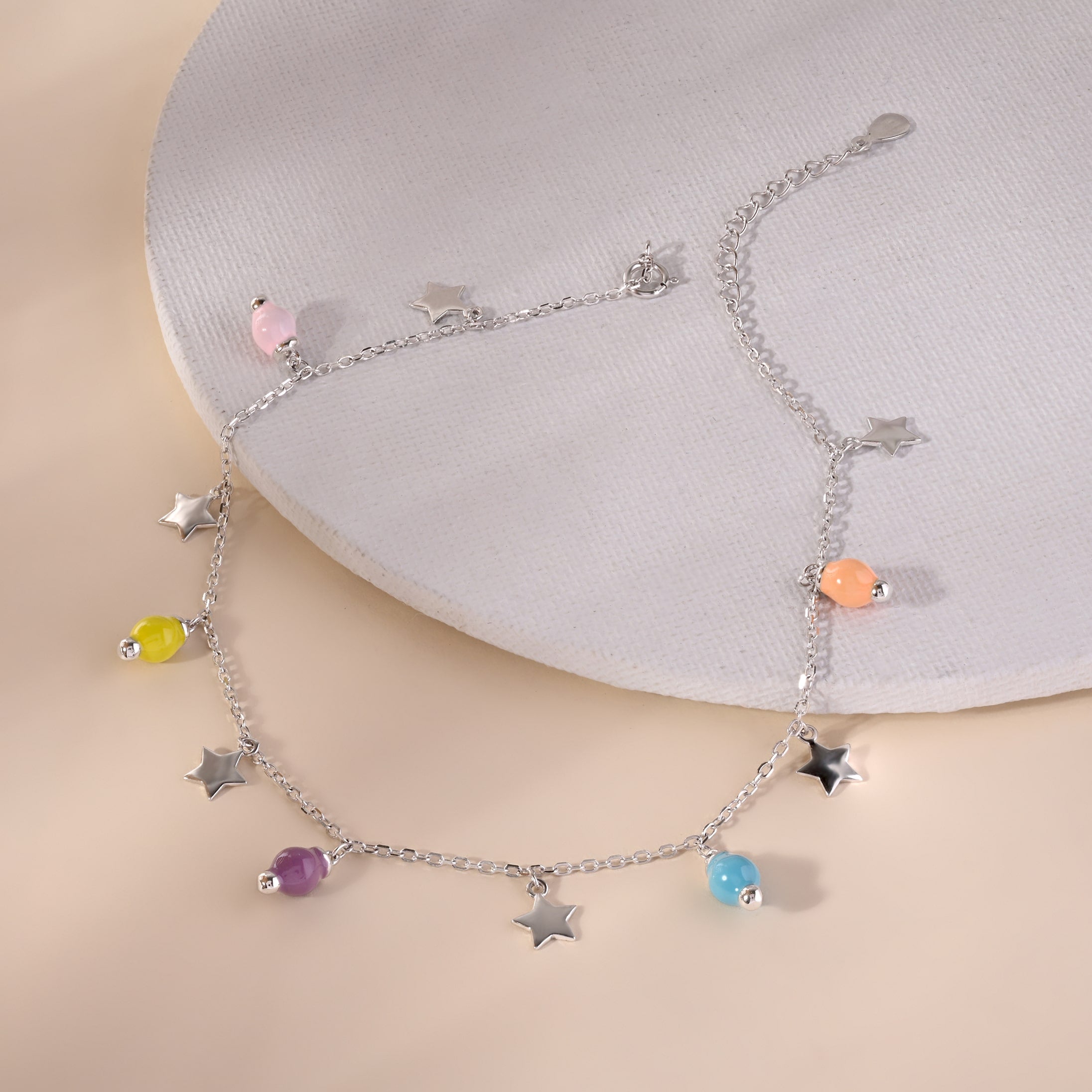 Star Drop Charm Anklet