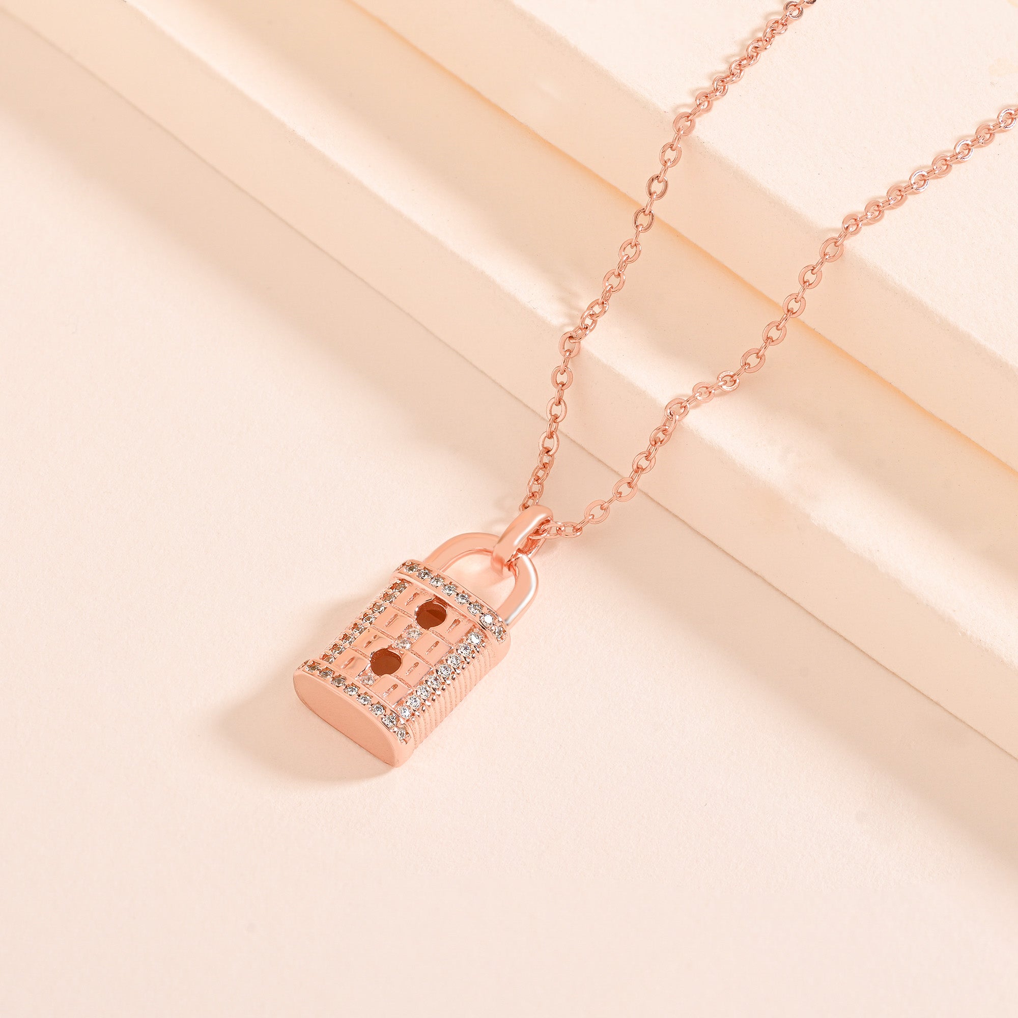 Padlock Silver Necklace