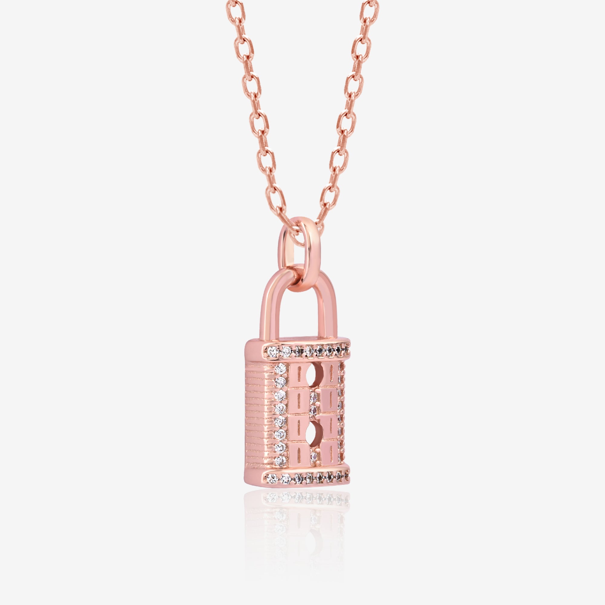 Padlock Silver Necklace
