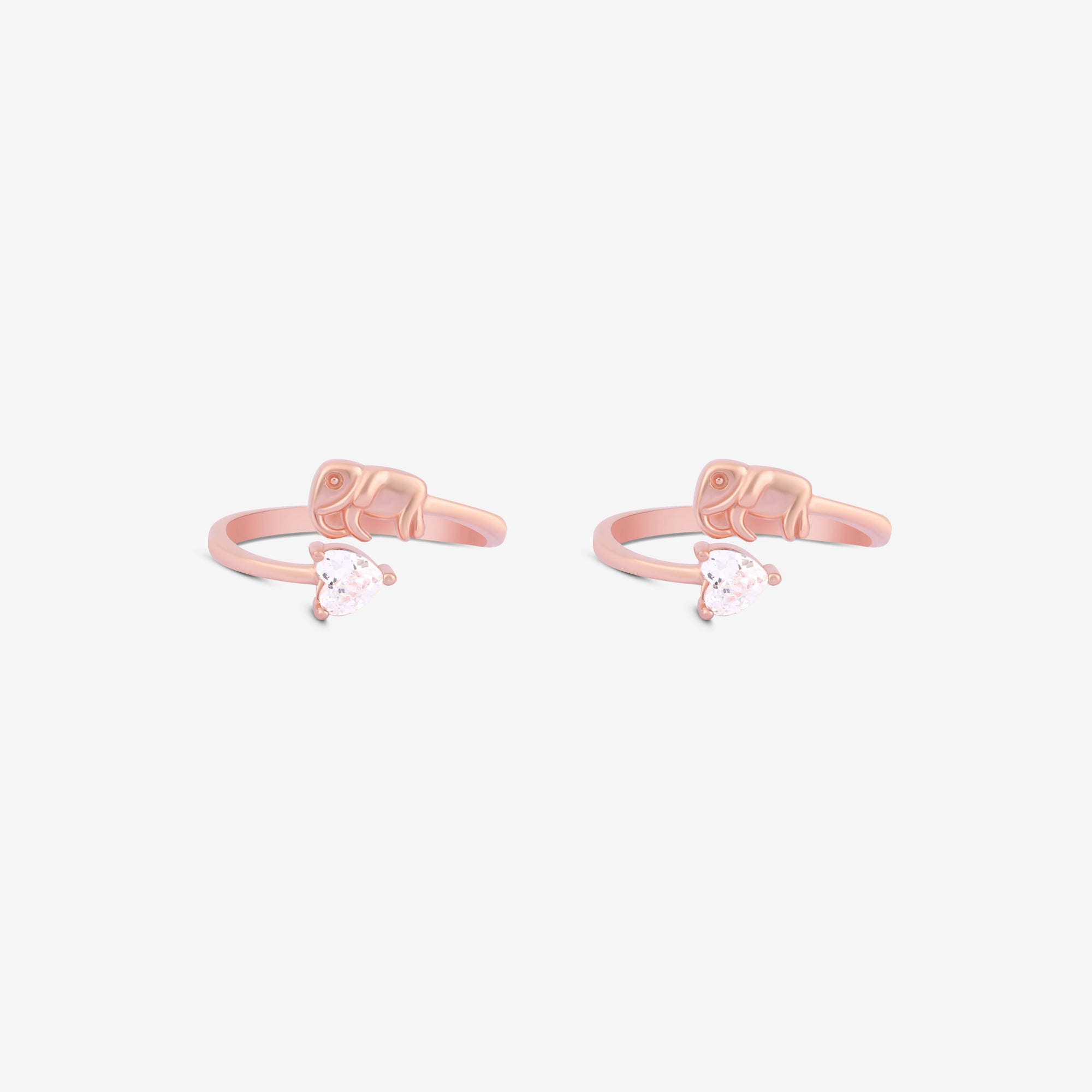 Elephant Embrace Toe Ring