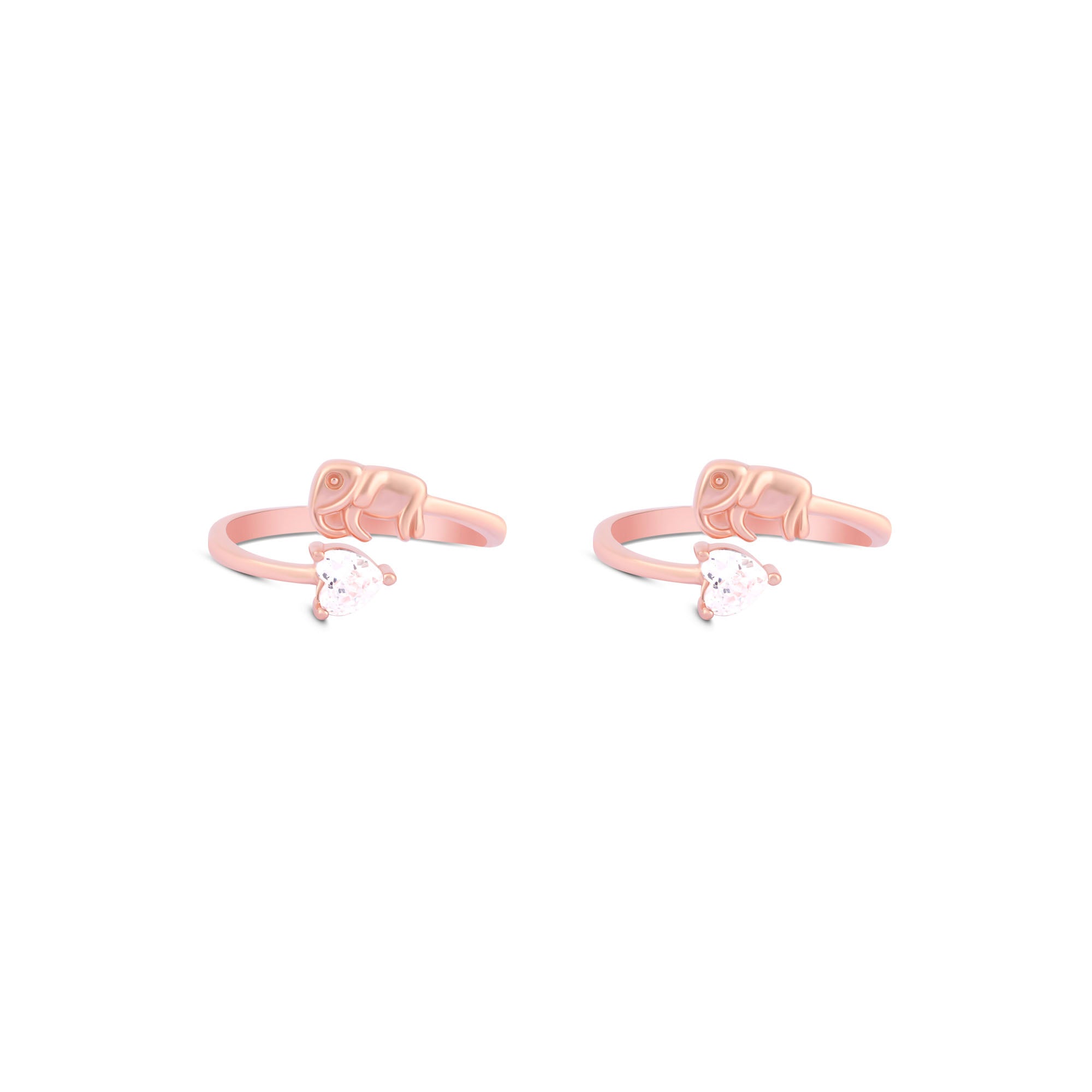 Elephant Embrace Toe Ring