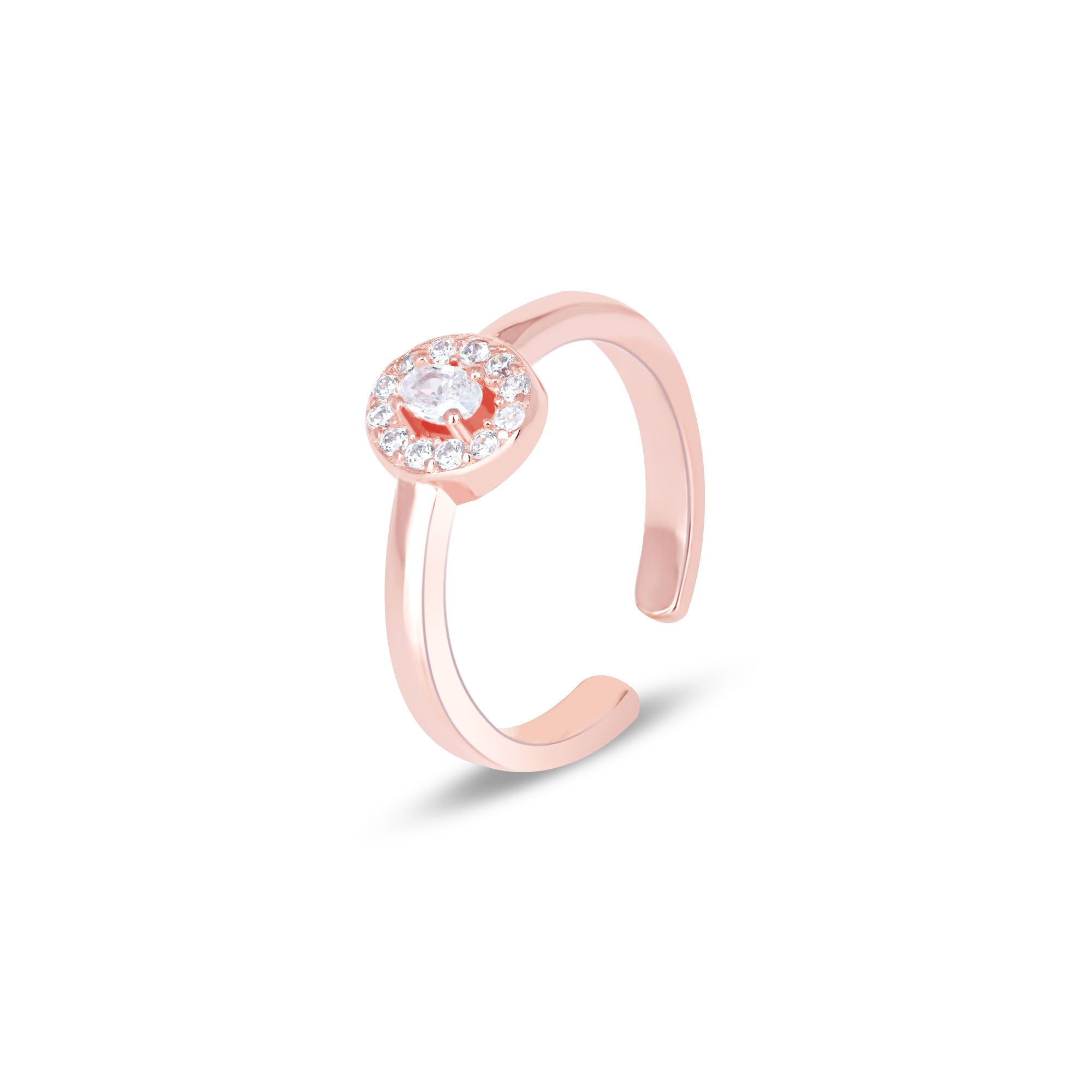 Centered Stone Toe Ring