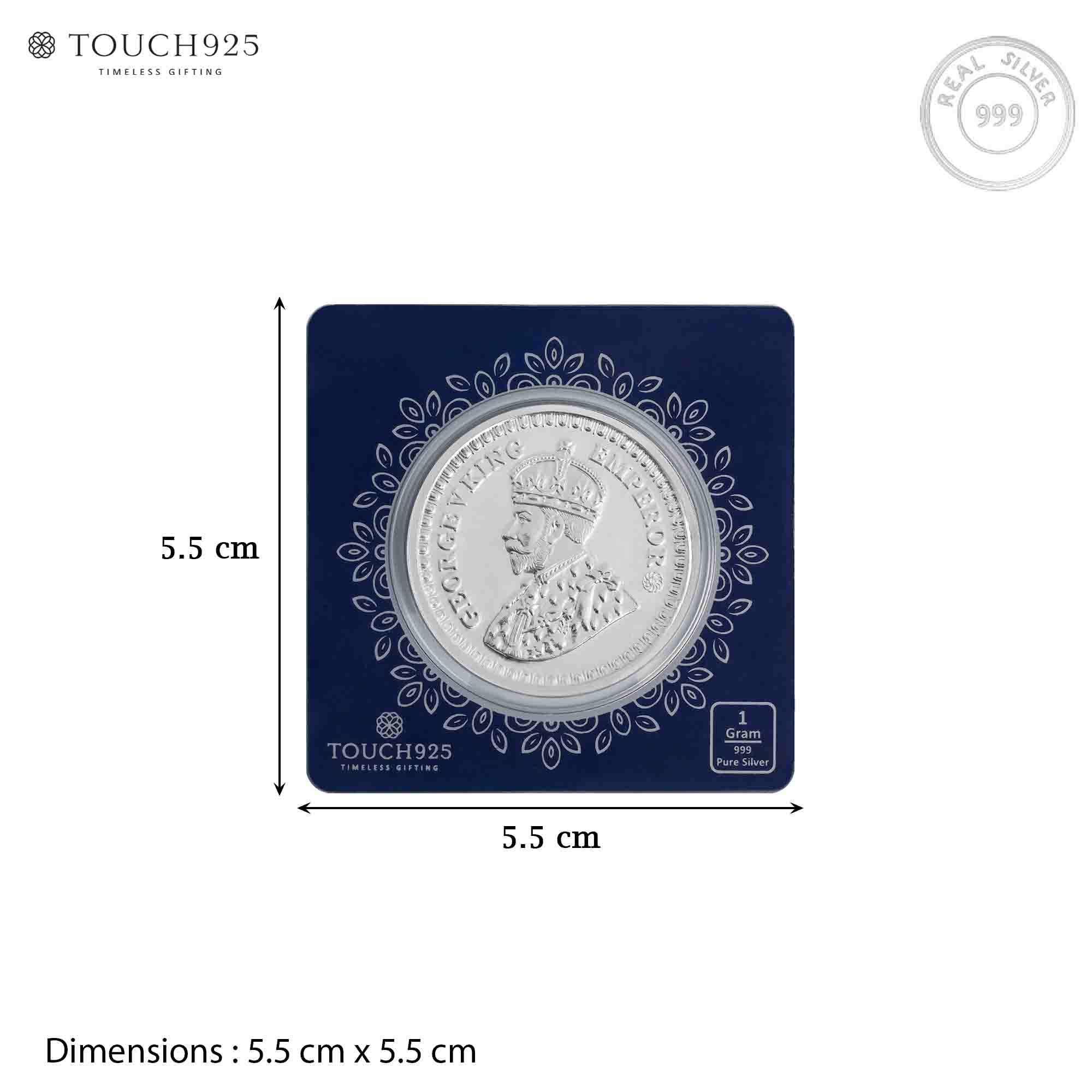 1g King George V 999 Silver Coin