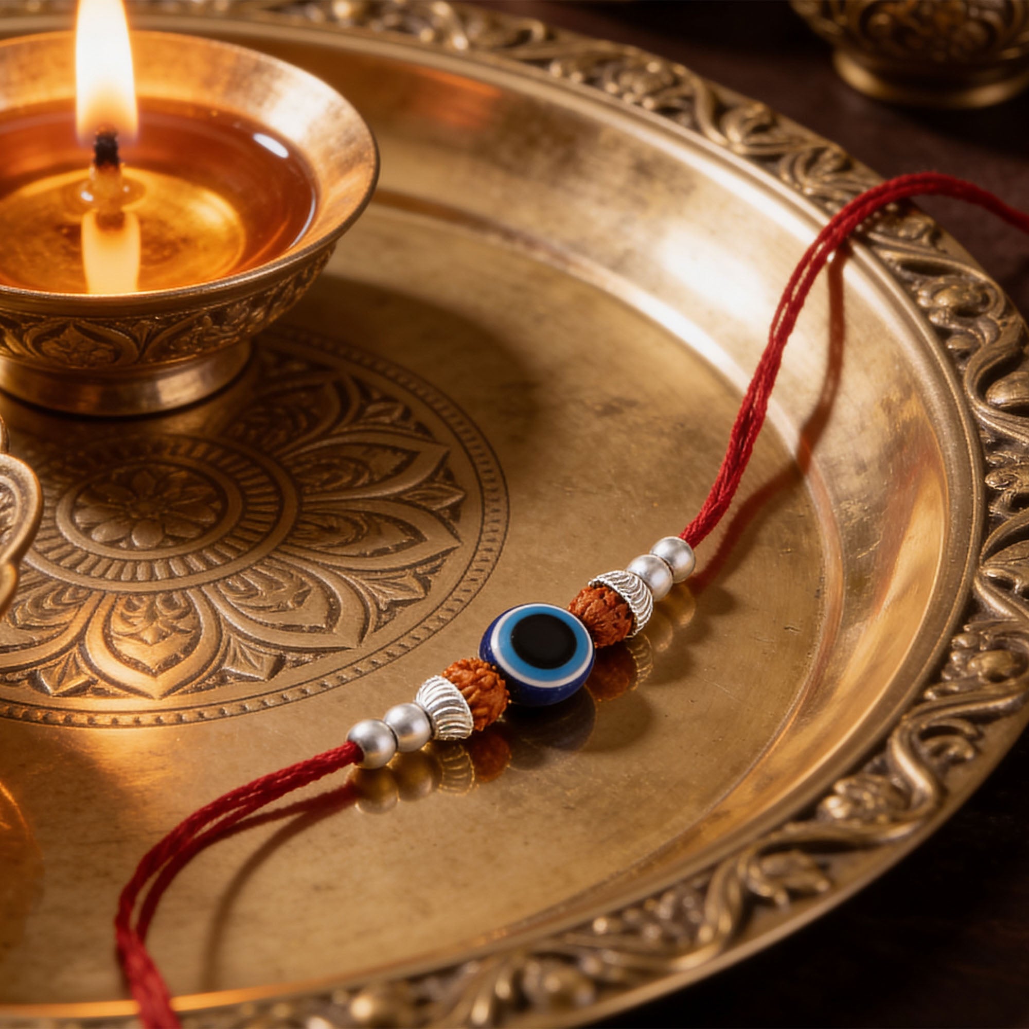 Rudraksha Evil Eye Rakhi