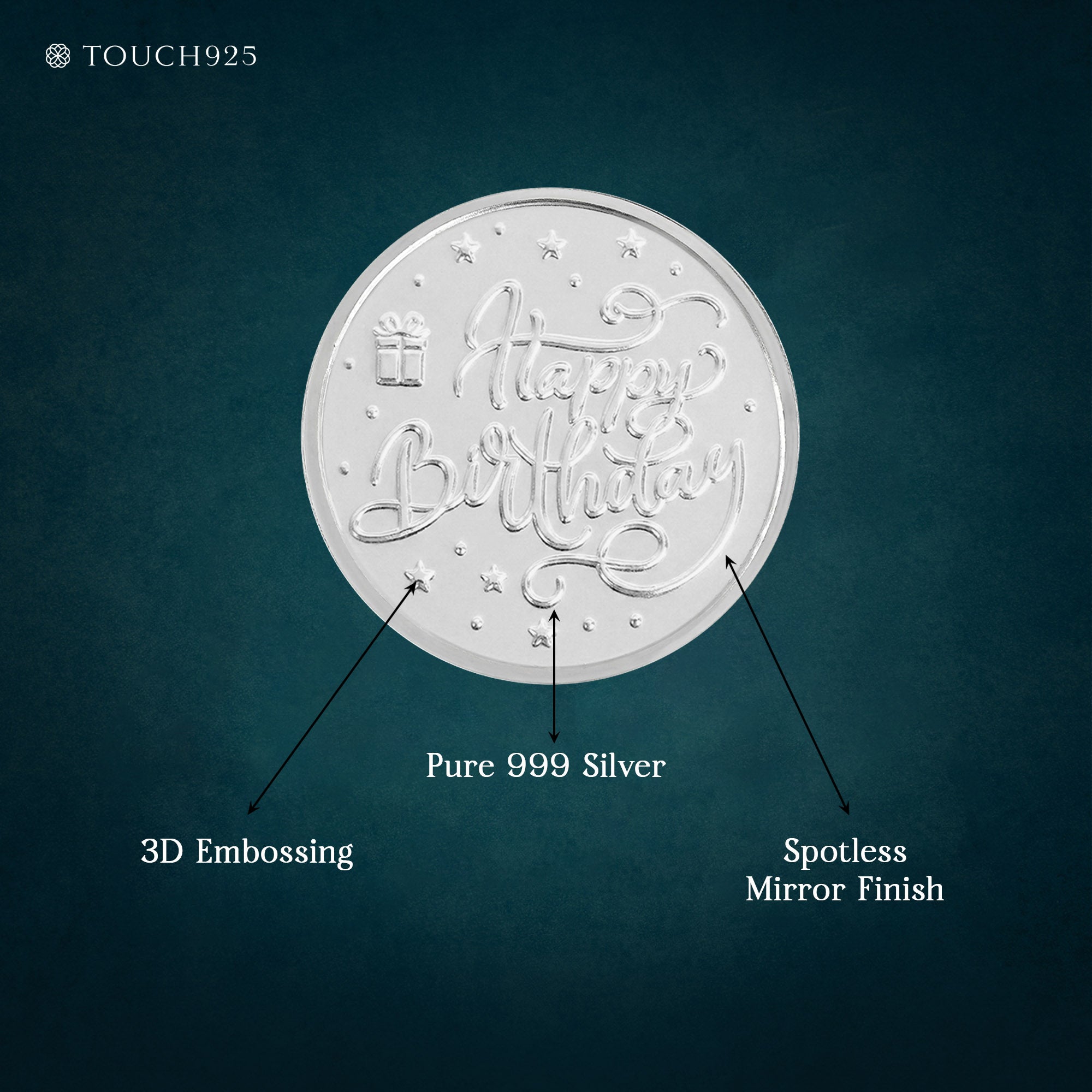 1g Happy Birthday 999 Silver Coin