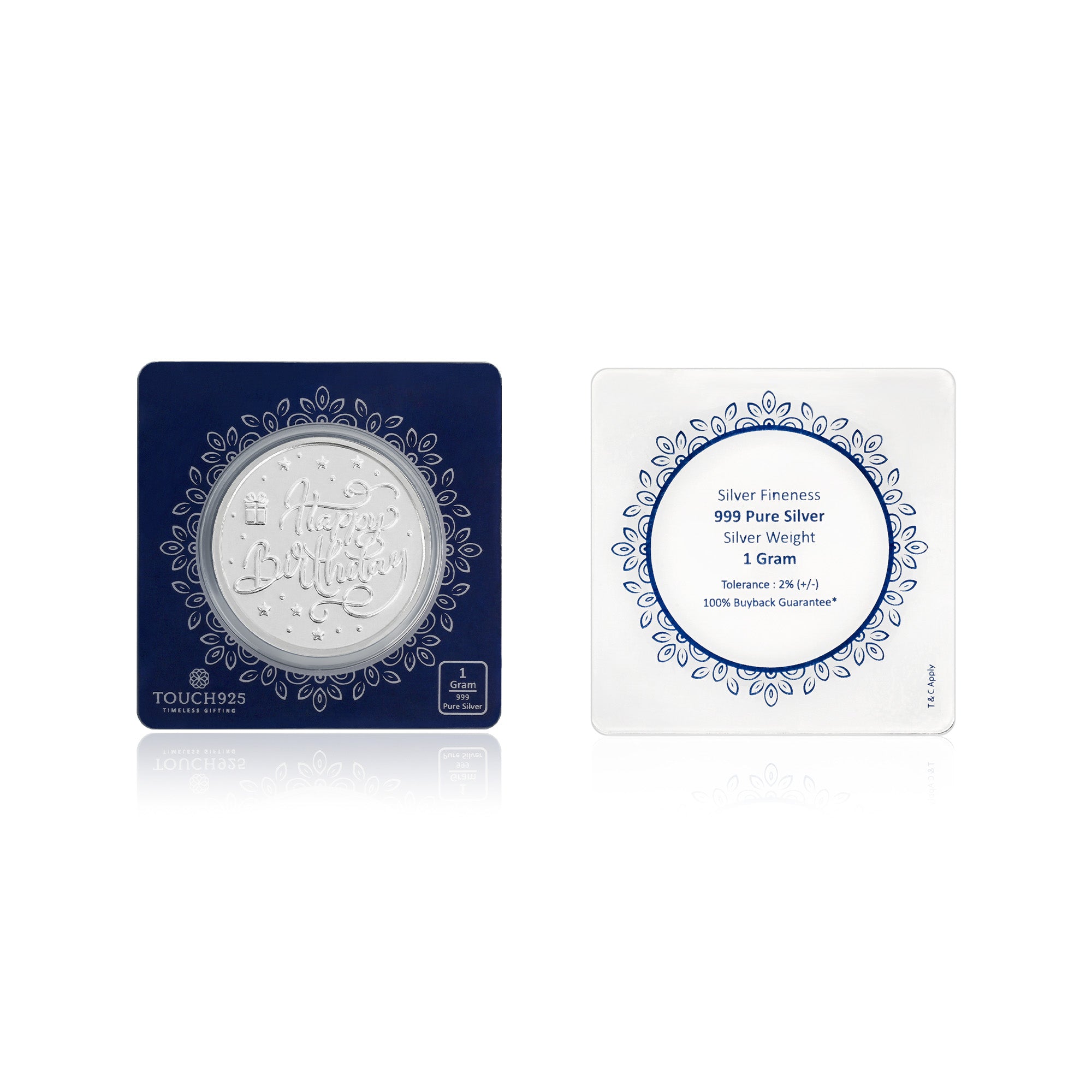 1g Happy Birthday 999 Silver Coin