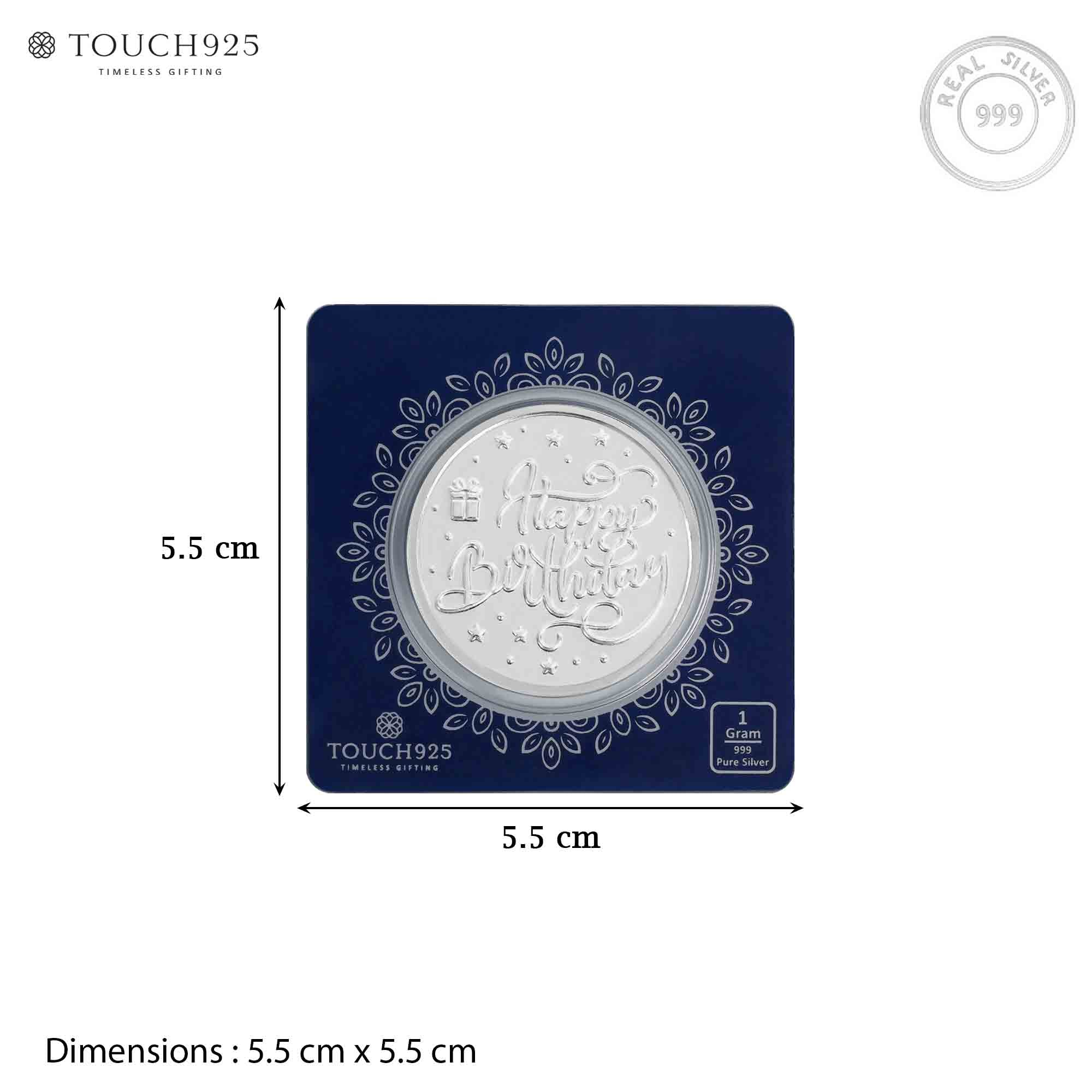 1g Happy Birthday 999 Silver Coin