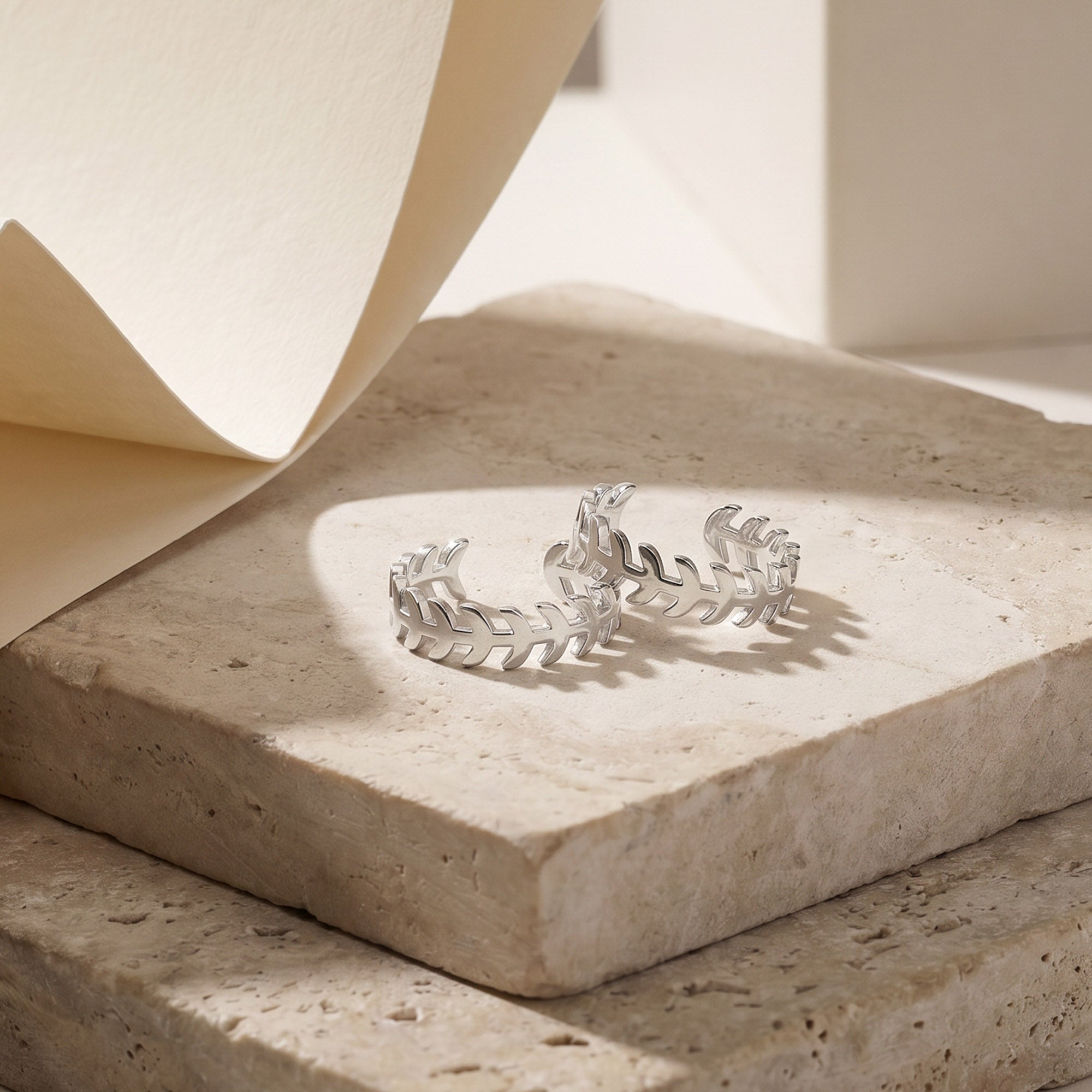 Leaf Vine Silver Toe Ring