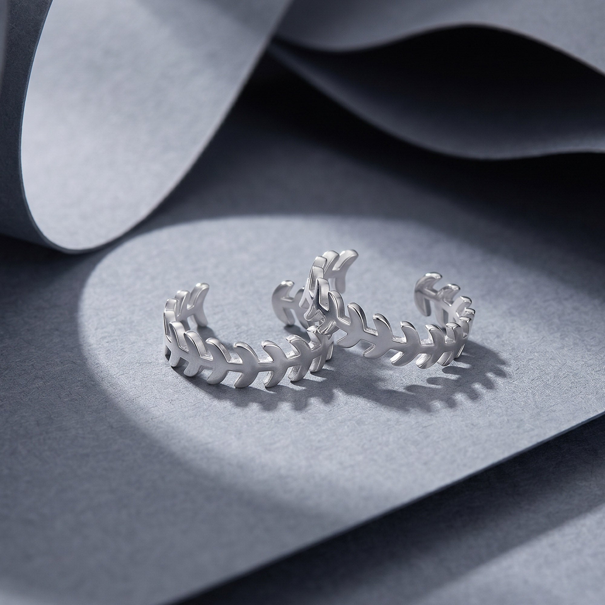Leaf Vine Silver Toe Ring