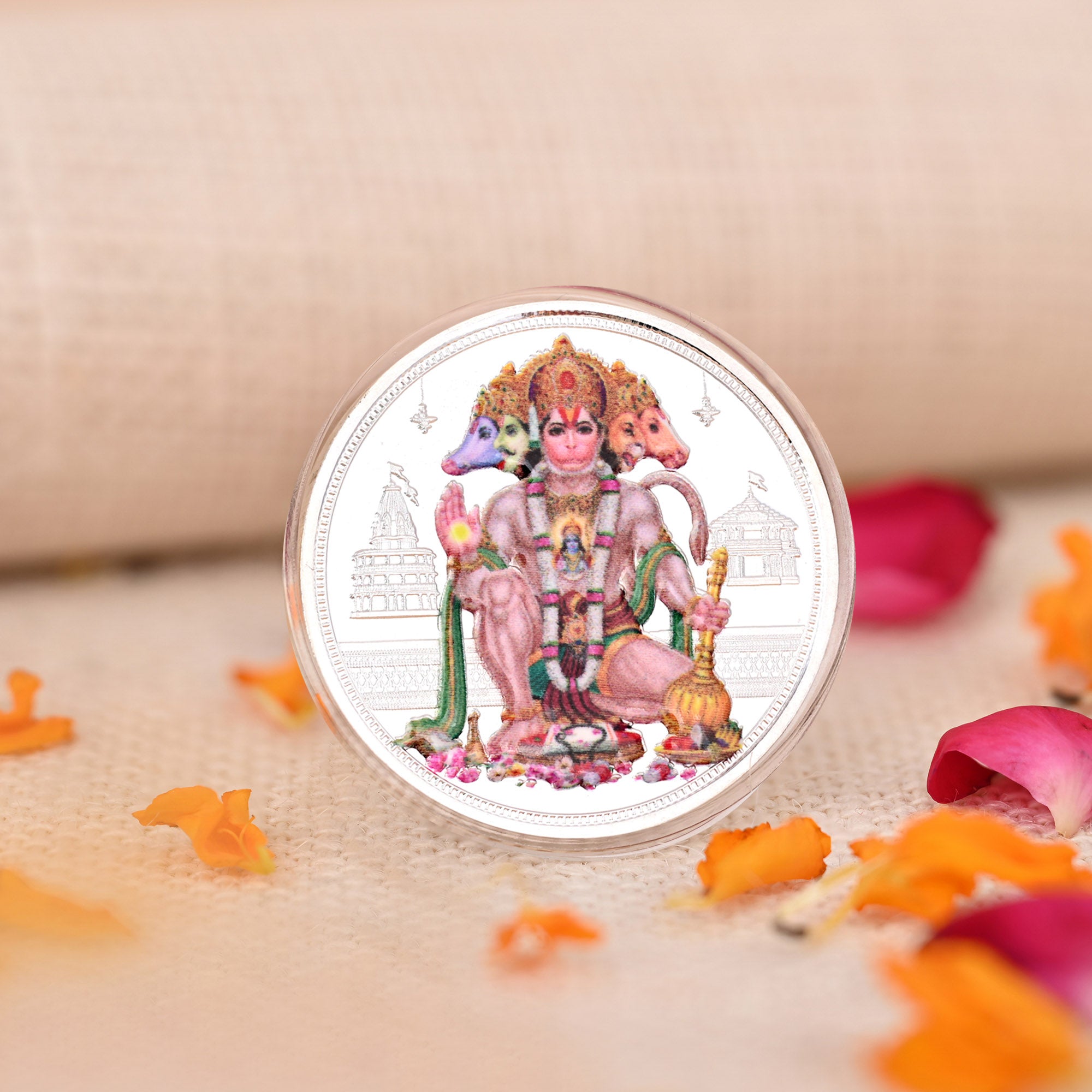 Pure 999 Silver 10g Panchmukhi Hanuman Ji Coin
