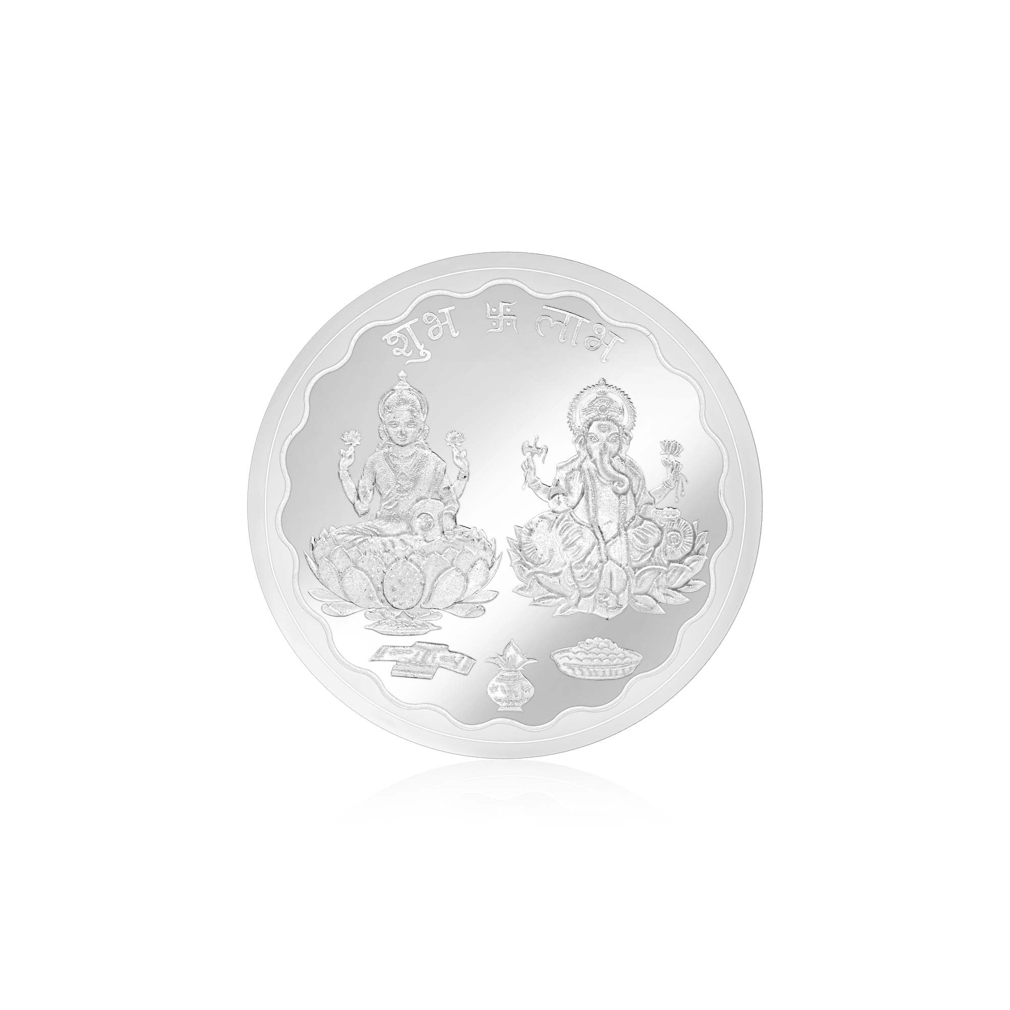 999 Silver Laxmi Ganesh Coin - 10g