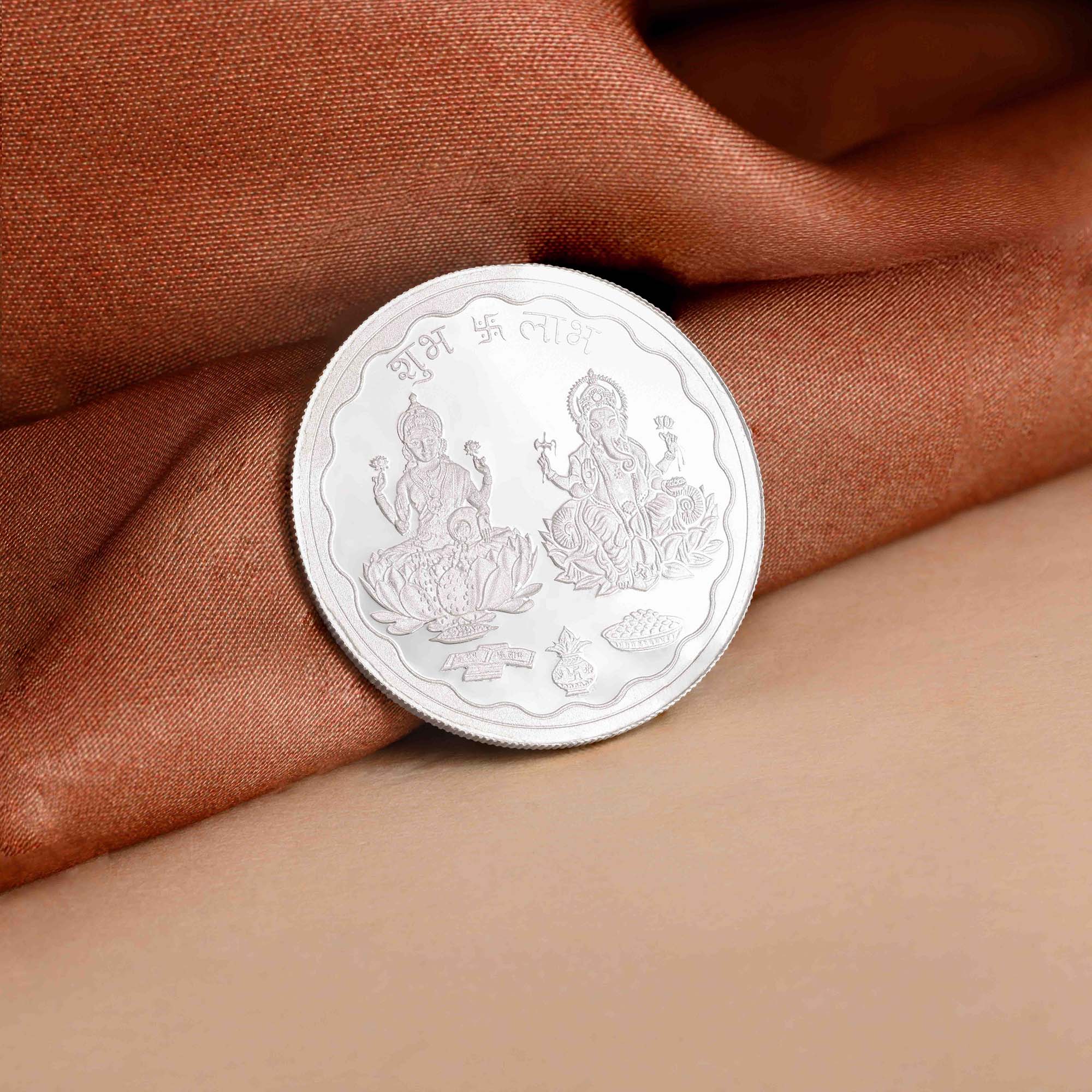 999 Silver Laxmi Ganesh Coin - 10g