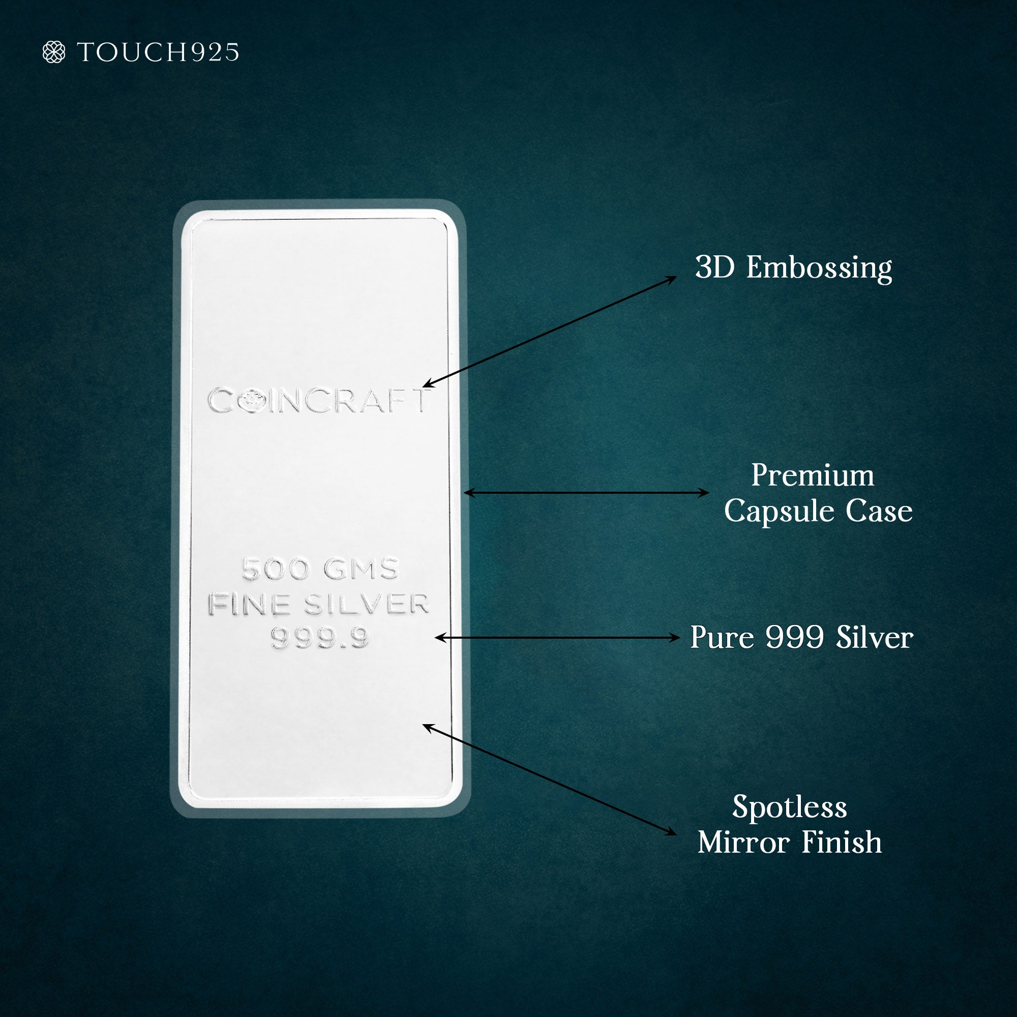 500g Banyan Tree 999 Pure Silver Bar