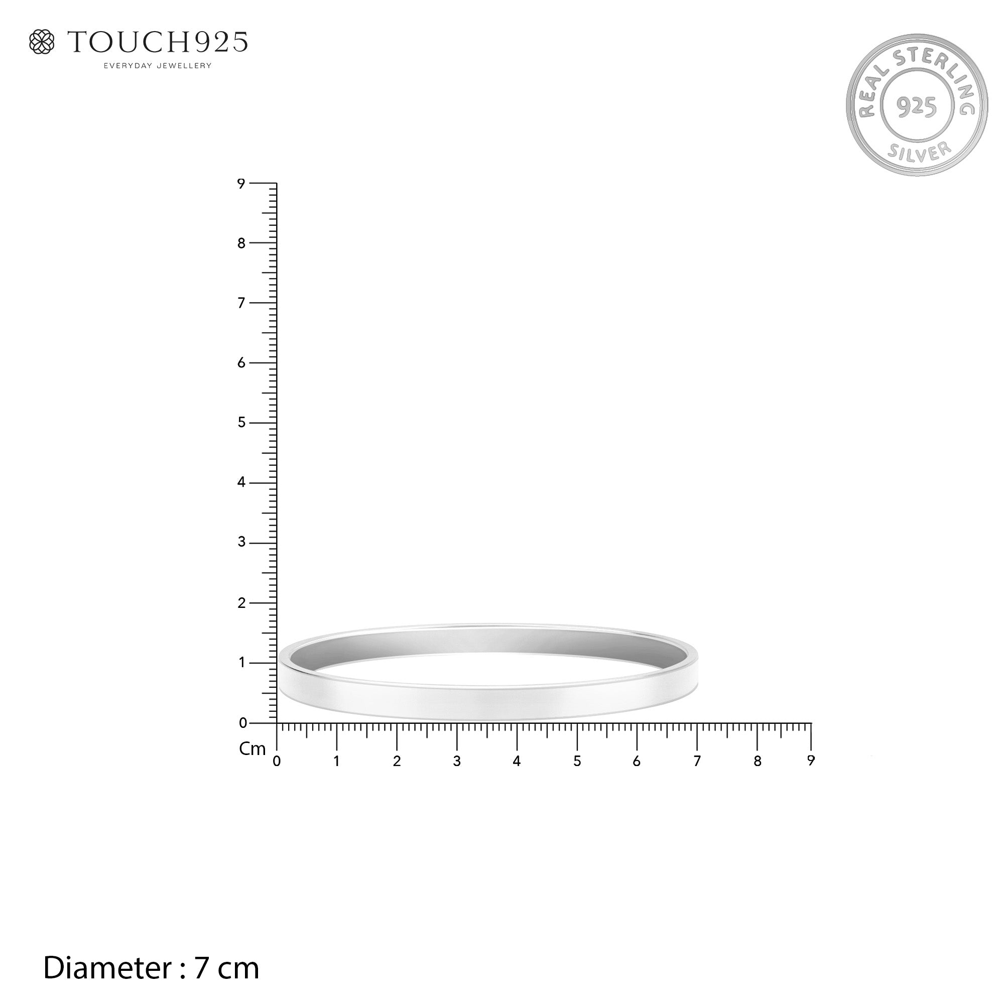 Sleek Men’s Silver Kada