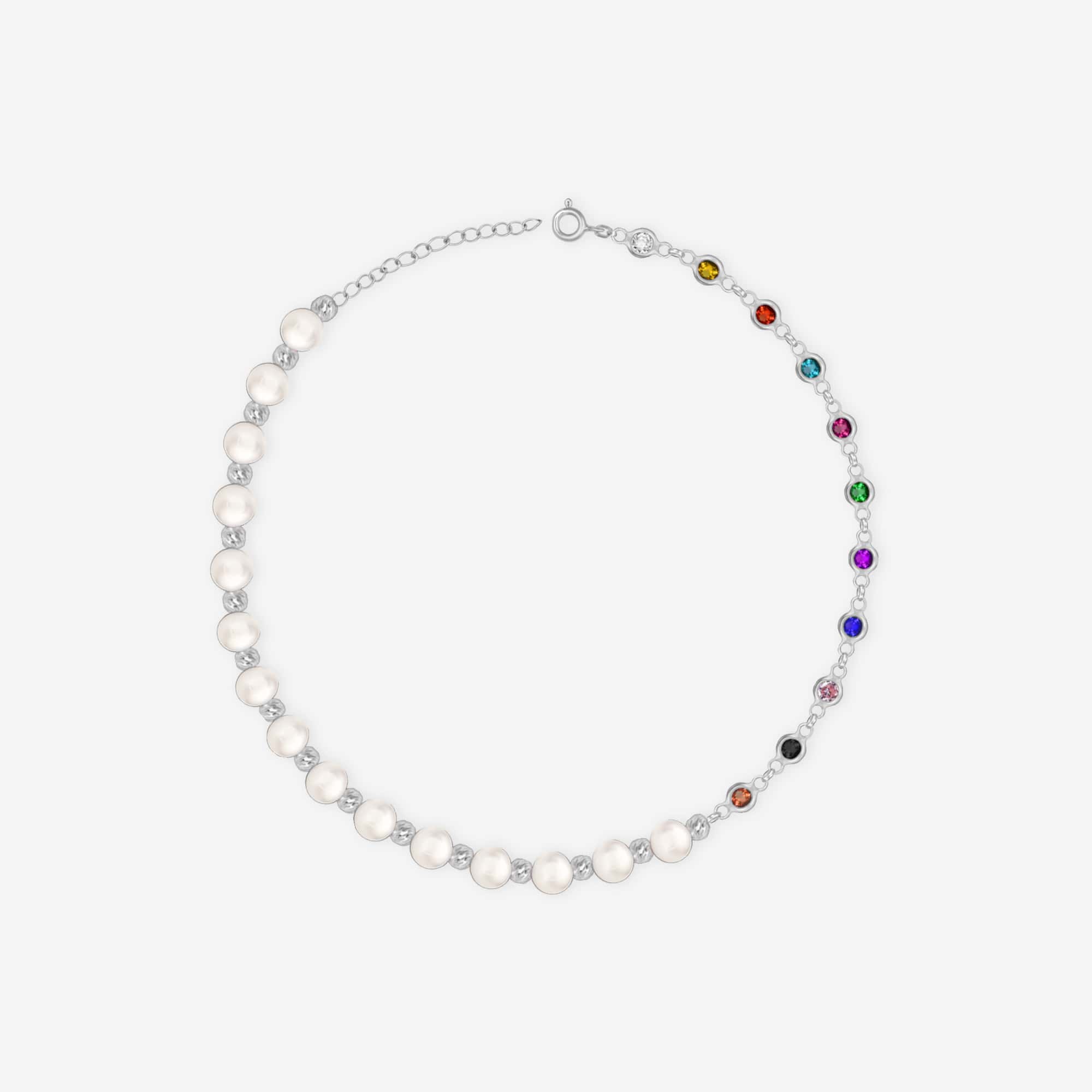 Dual-Style Pearl Anklet