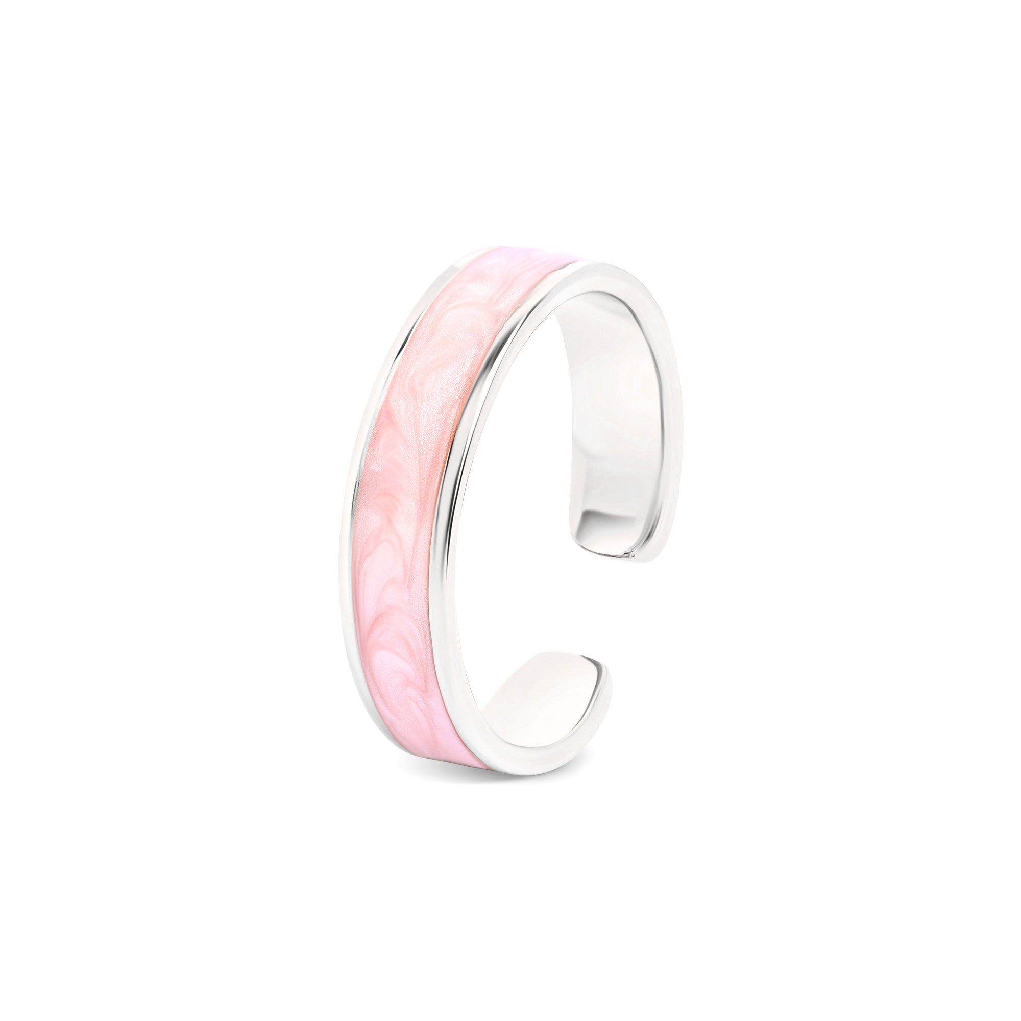 Enamel Band Silver Toe Ring