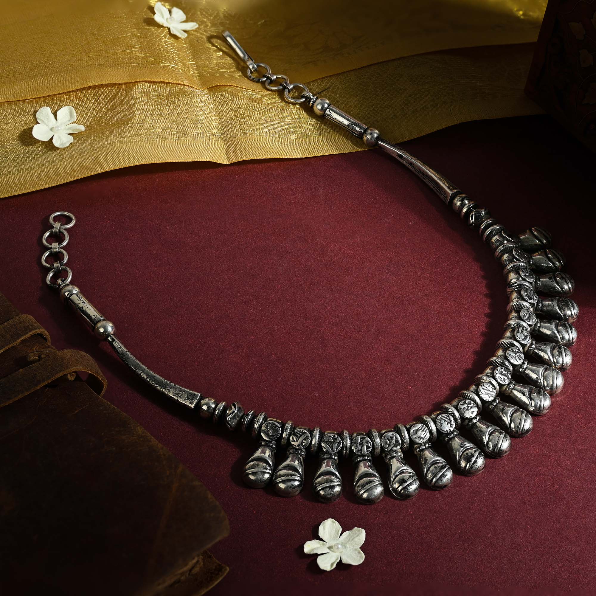 Sculpted Drop Necklace