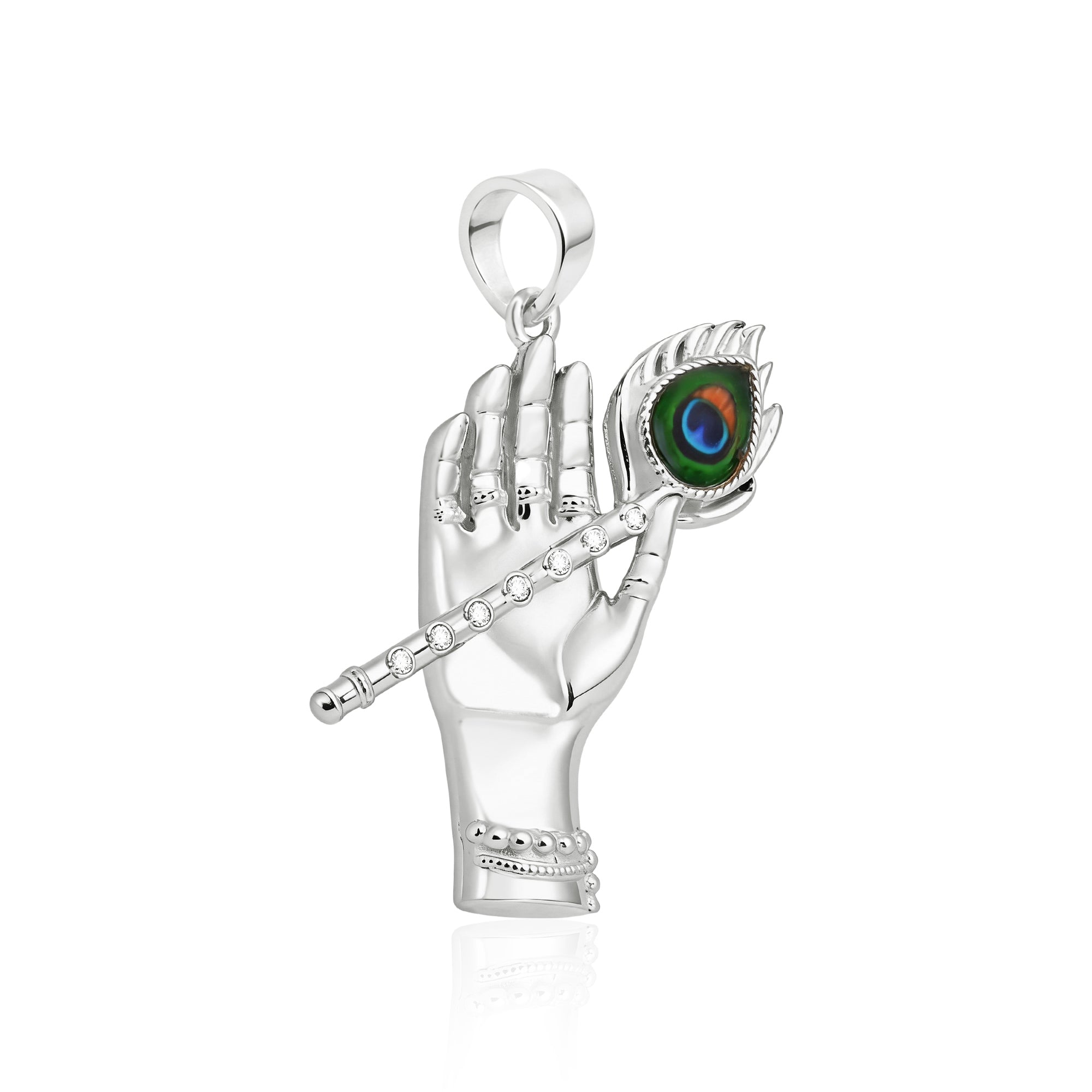 Krishna Hand Flute Pendant