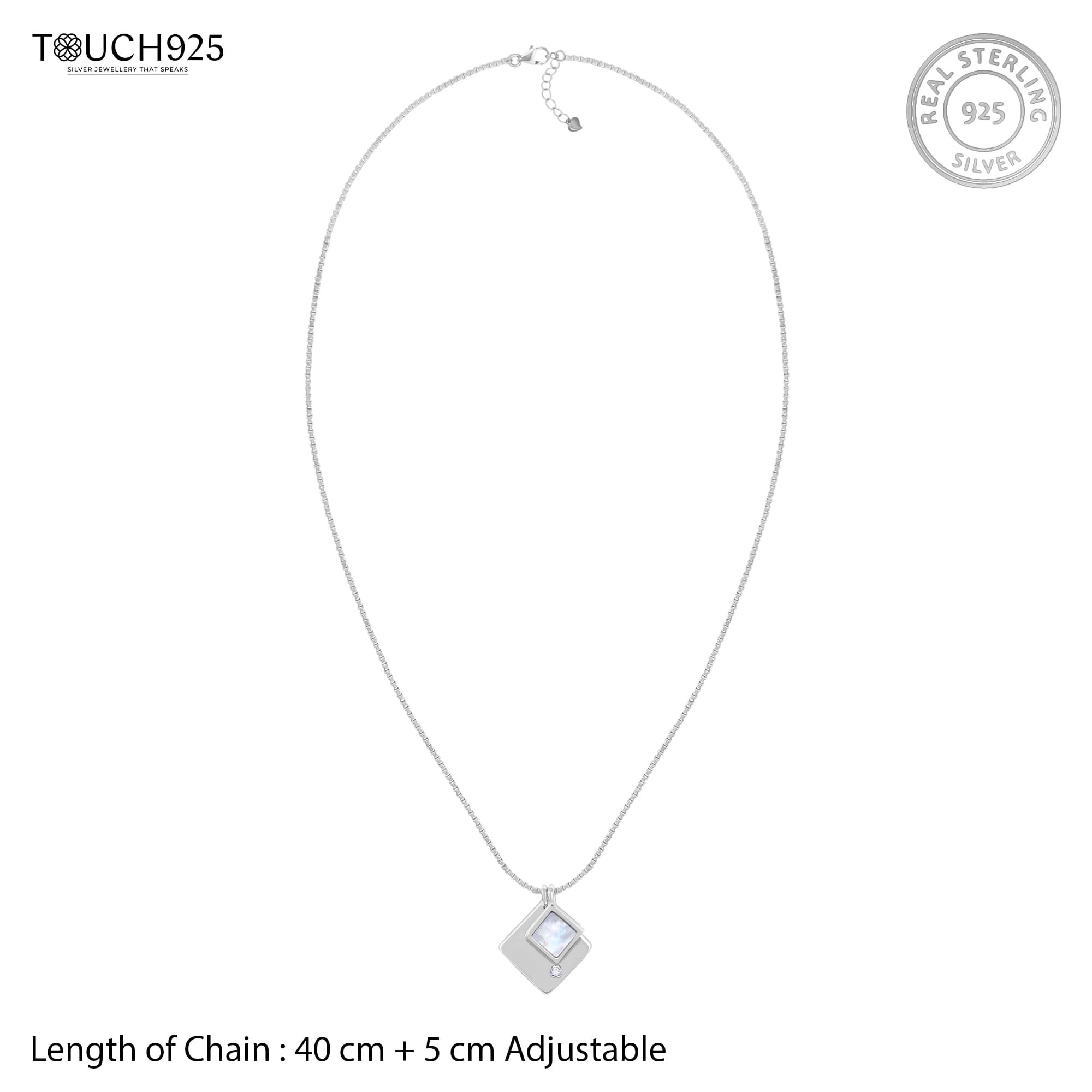 Overlapping Squares Necklace