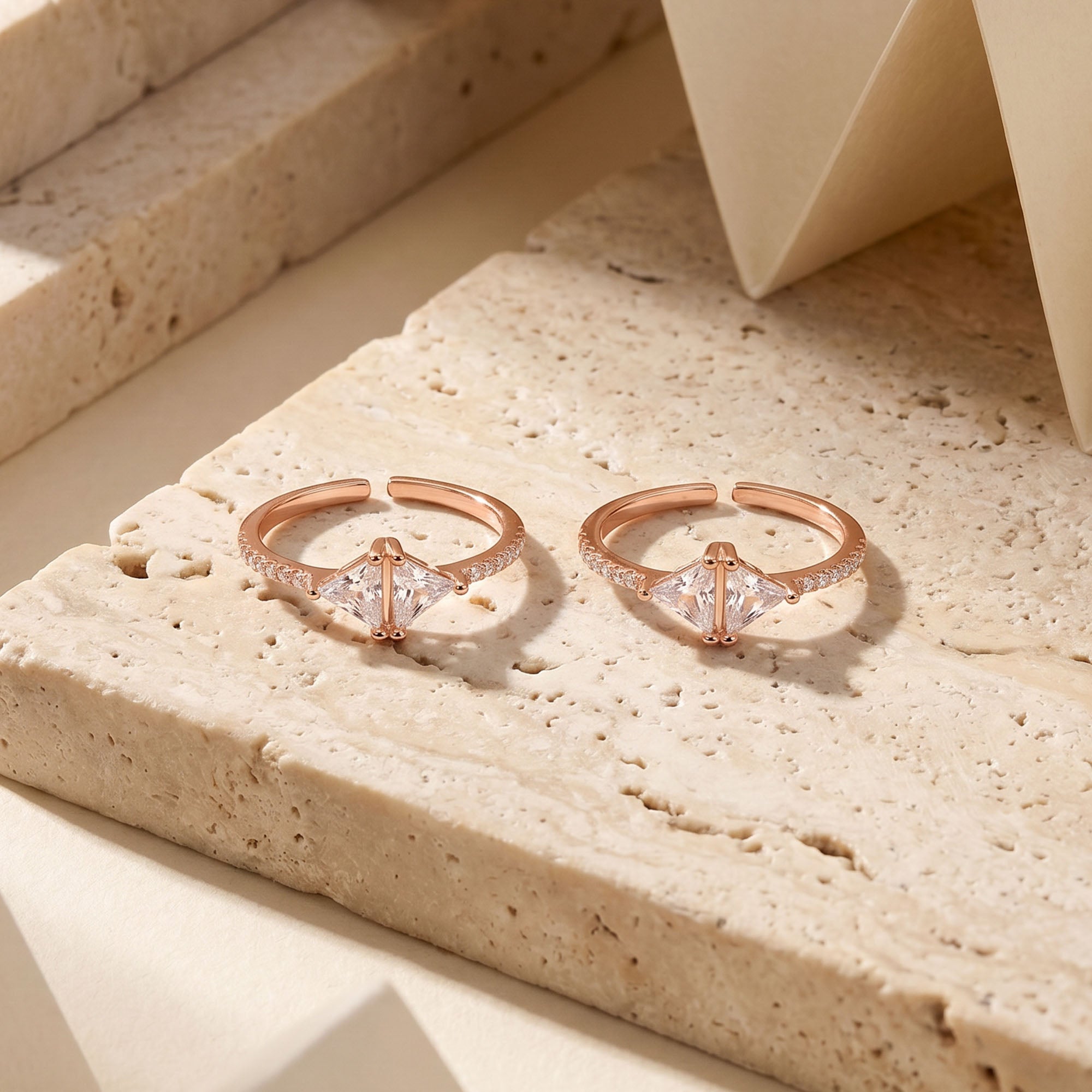 Prism Silver Toe Ring