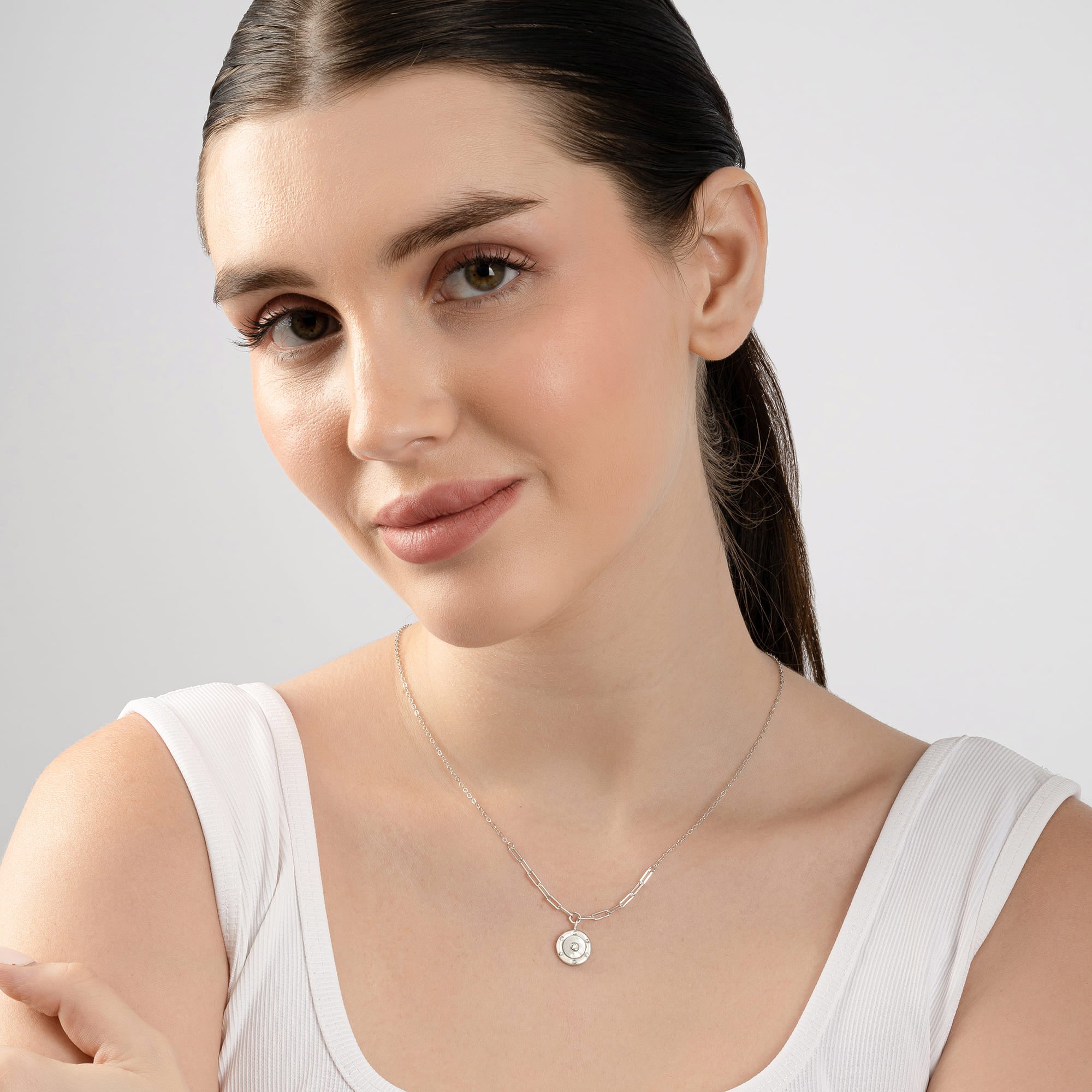Circular Stone Necklace
