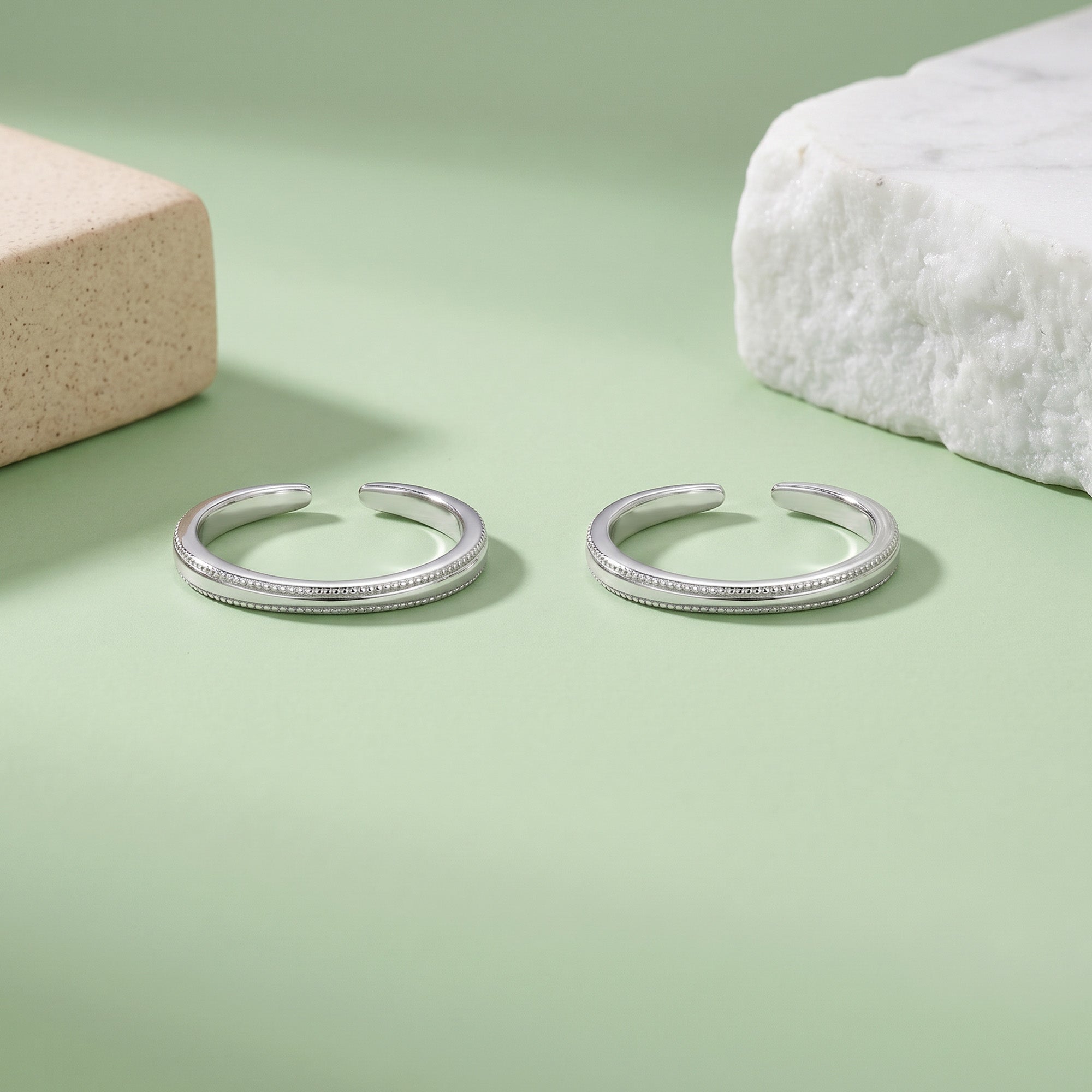 Serene Silver Toe Ring