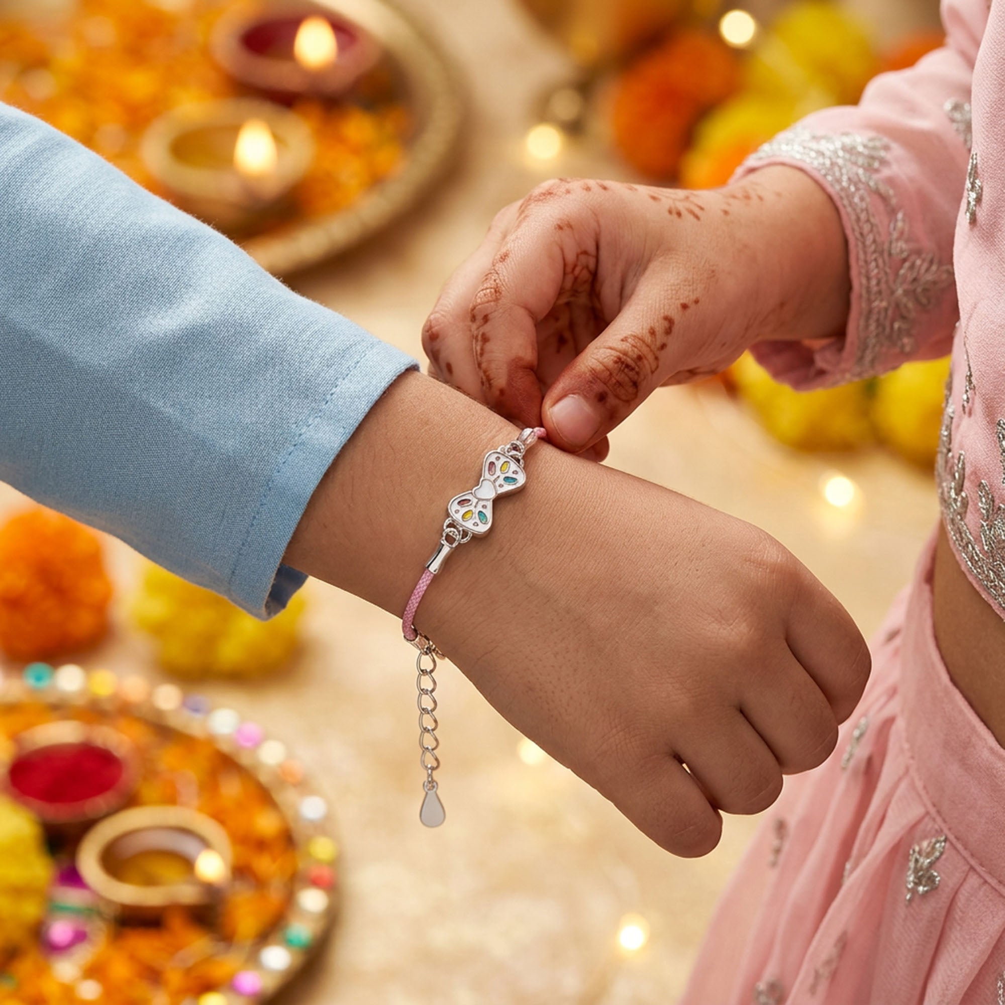 Colorful Bow Rakhi