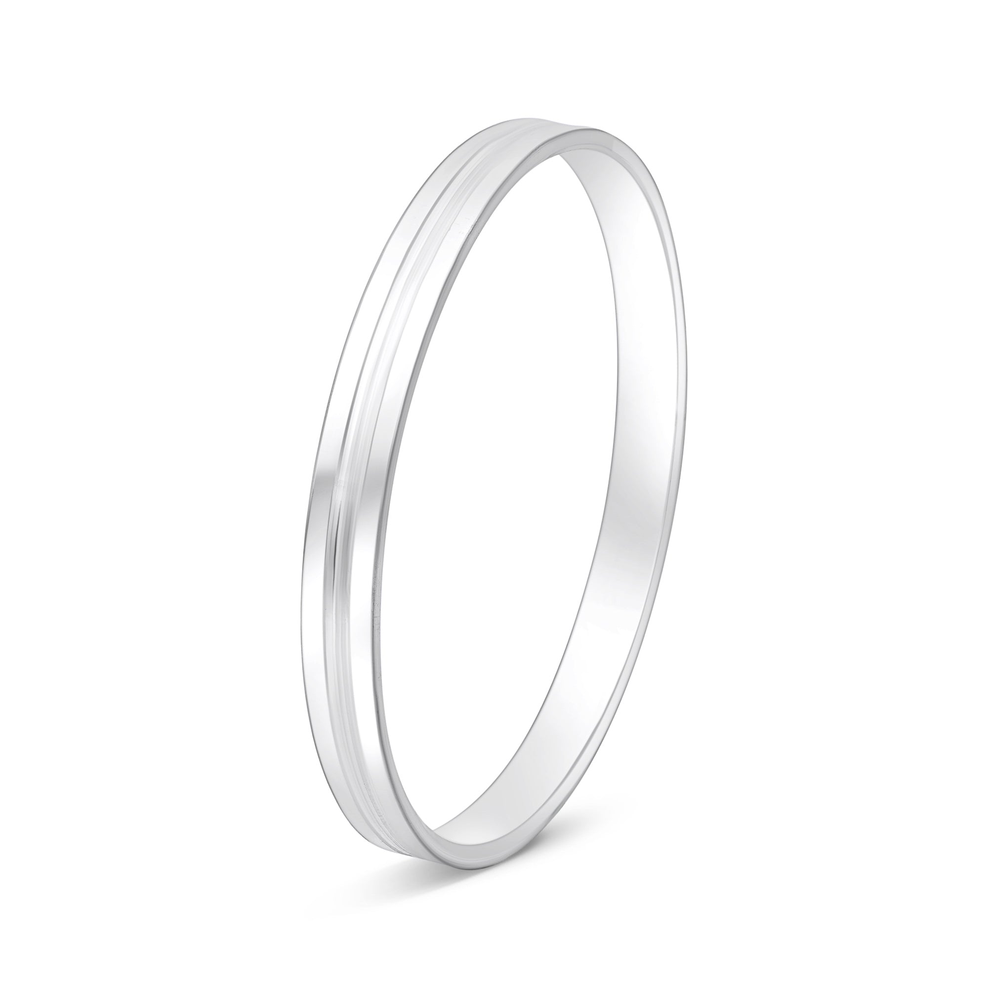 Dual Line Minimal Silver Kada