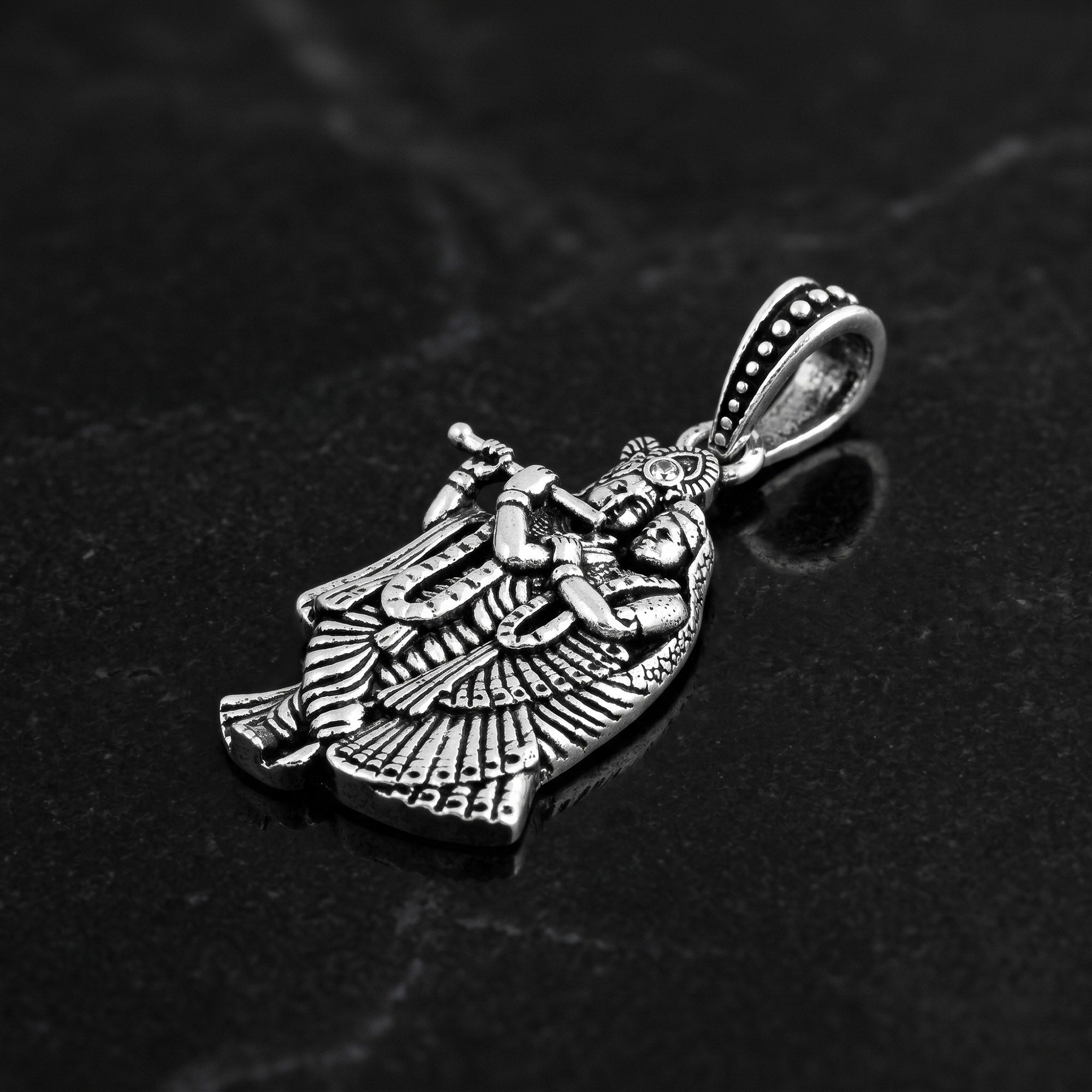Radha Krishna Divine Pendant