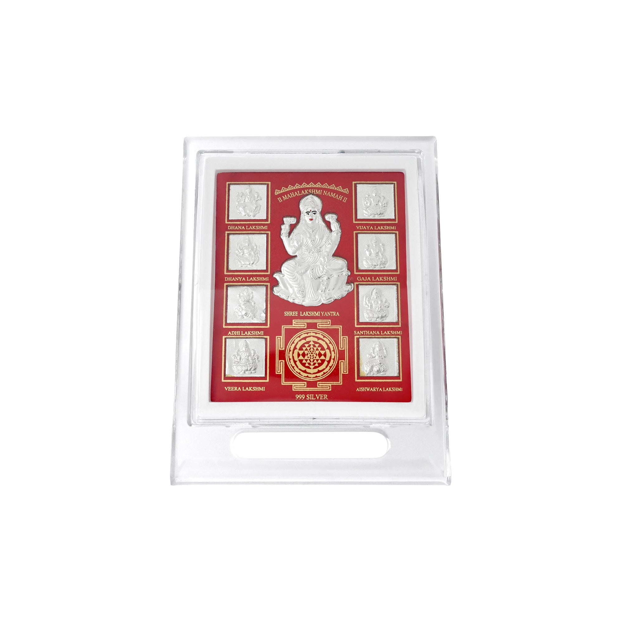 999 Silver Ashta Lakshmi Yantra Frame