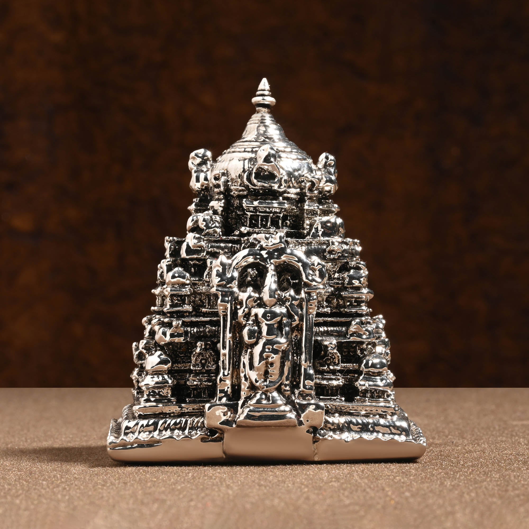 999 Silver Balaji Temple Miniature