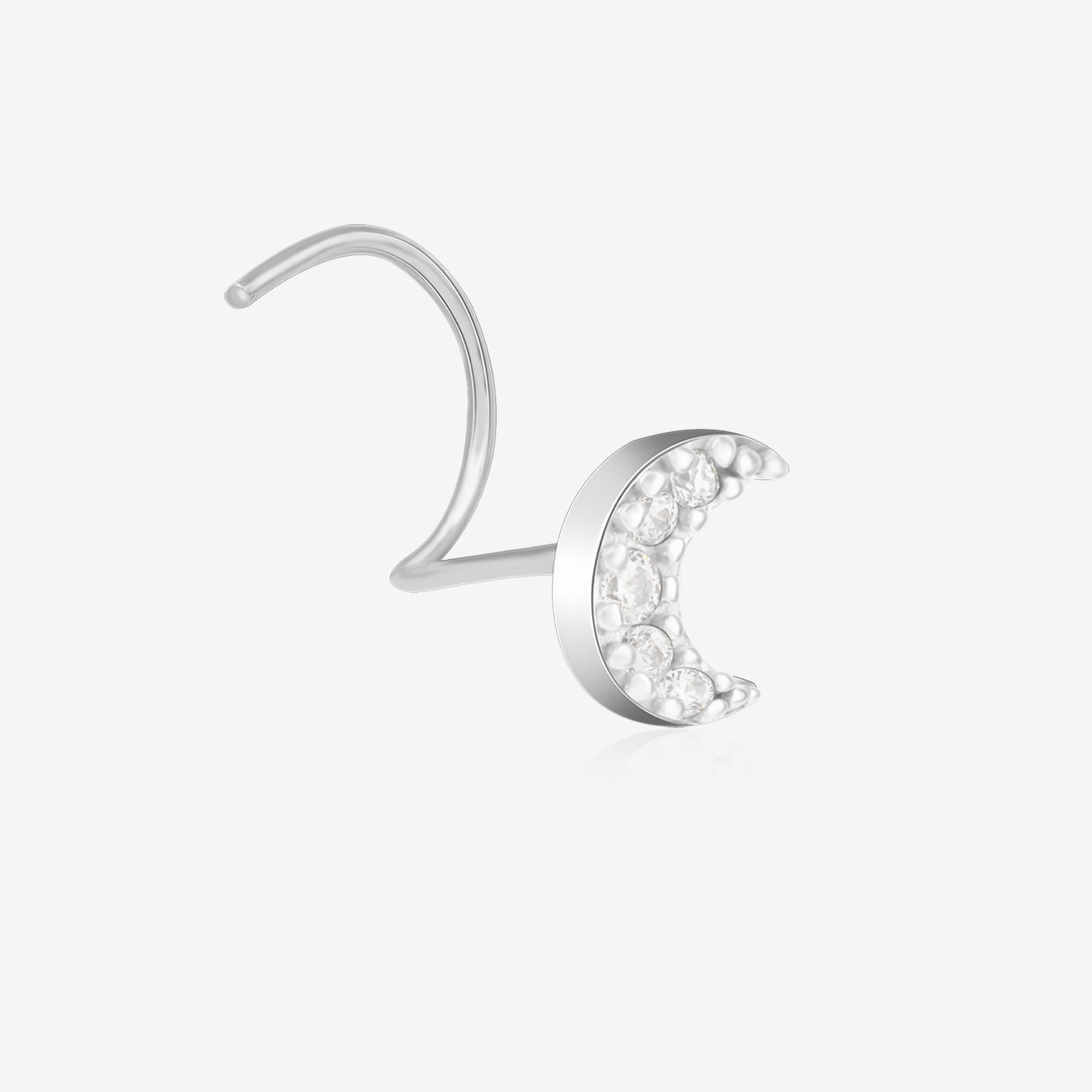 Crescent Glow Nose Pin